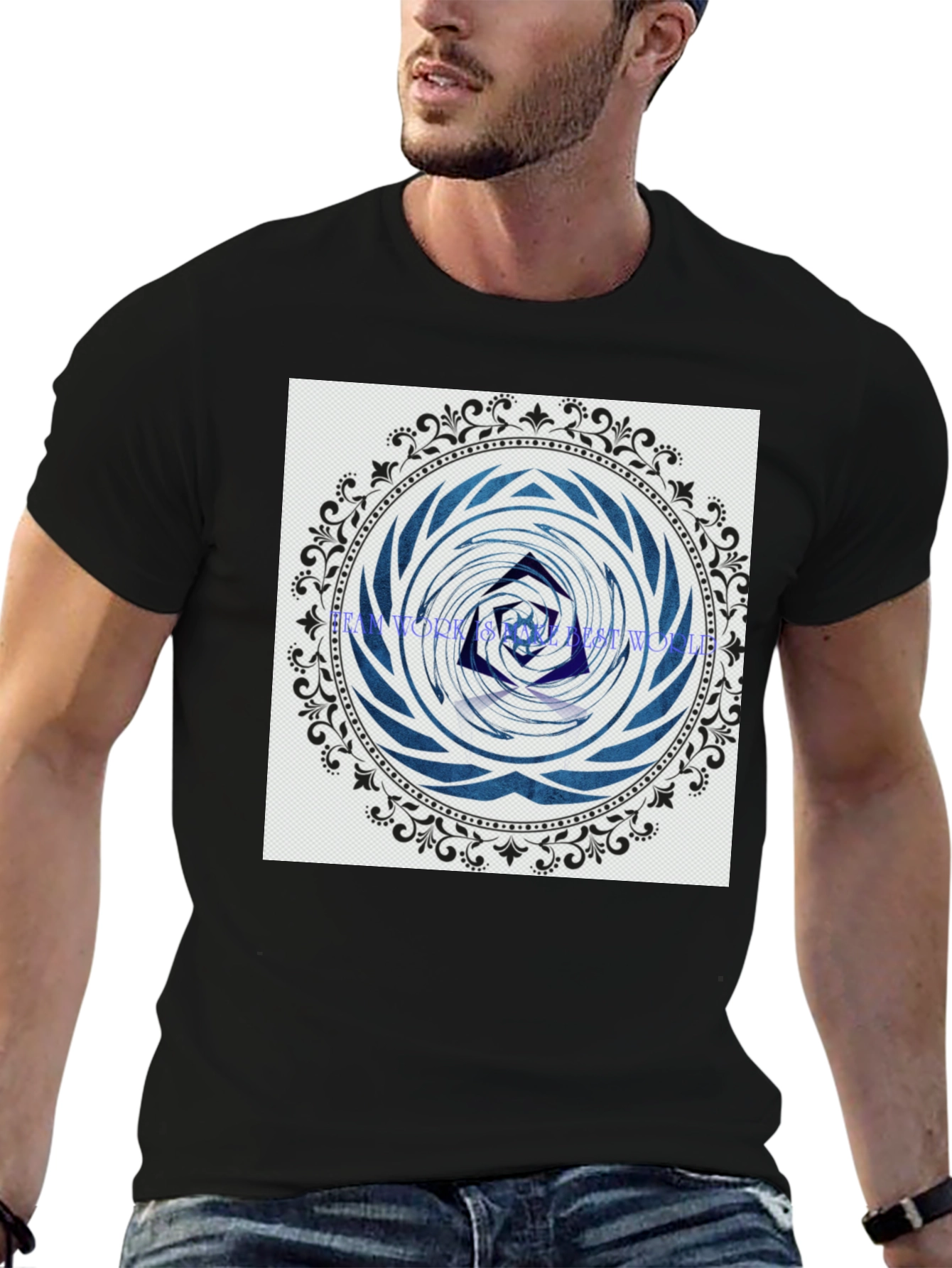Abstract Mandala Graphic Print T-Shirt