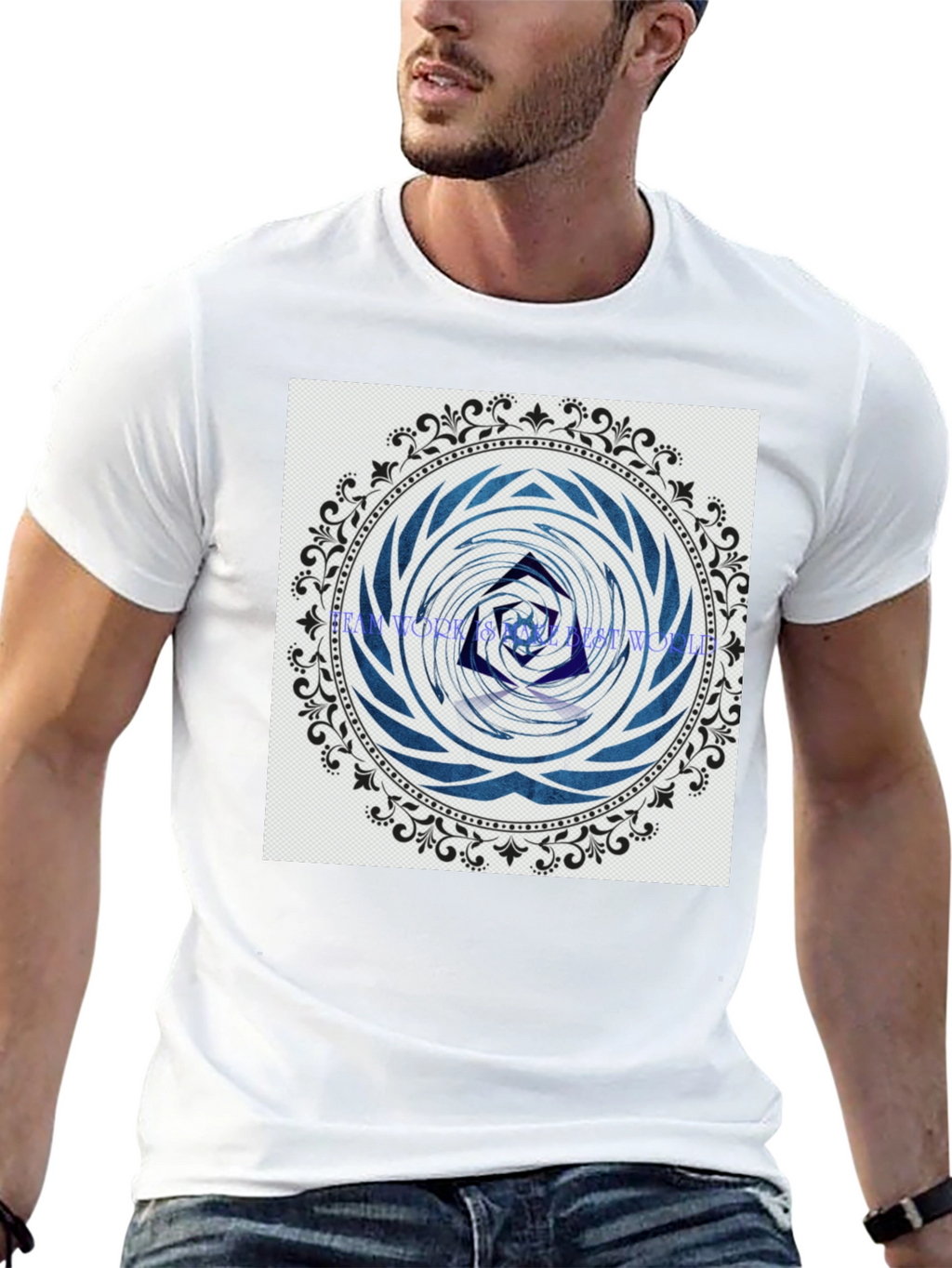 Abstract Mandala Graphic Print T-Shirt