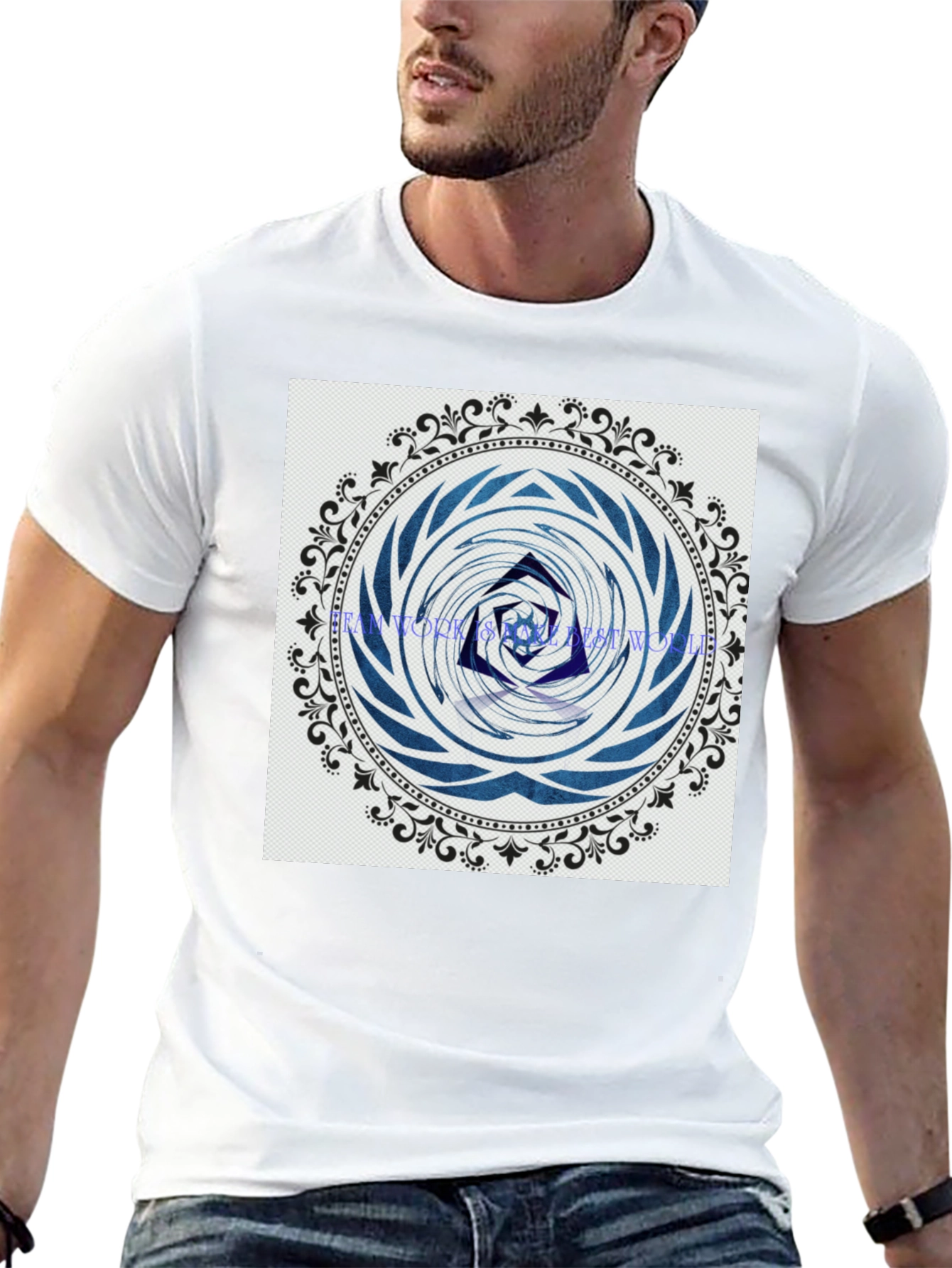 Abstract Mandala Graphic Print T-Shirt