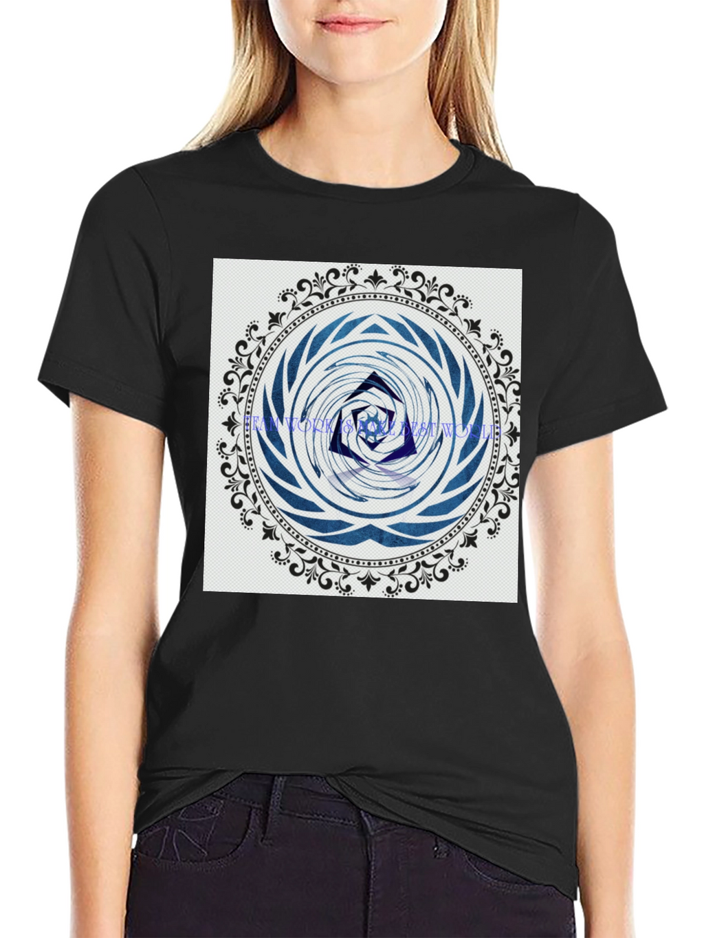 Abstract Mandala Graphic Print T-Shirt