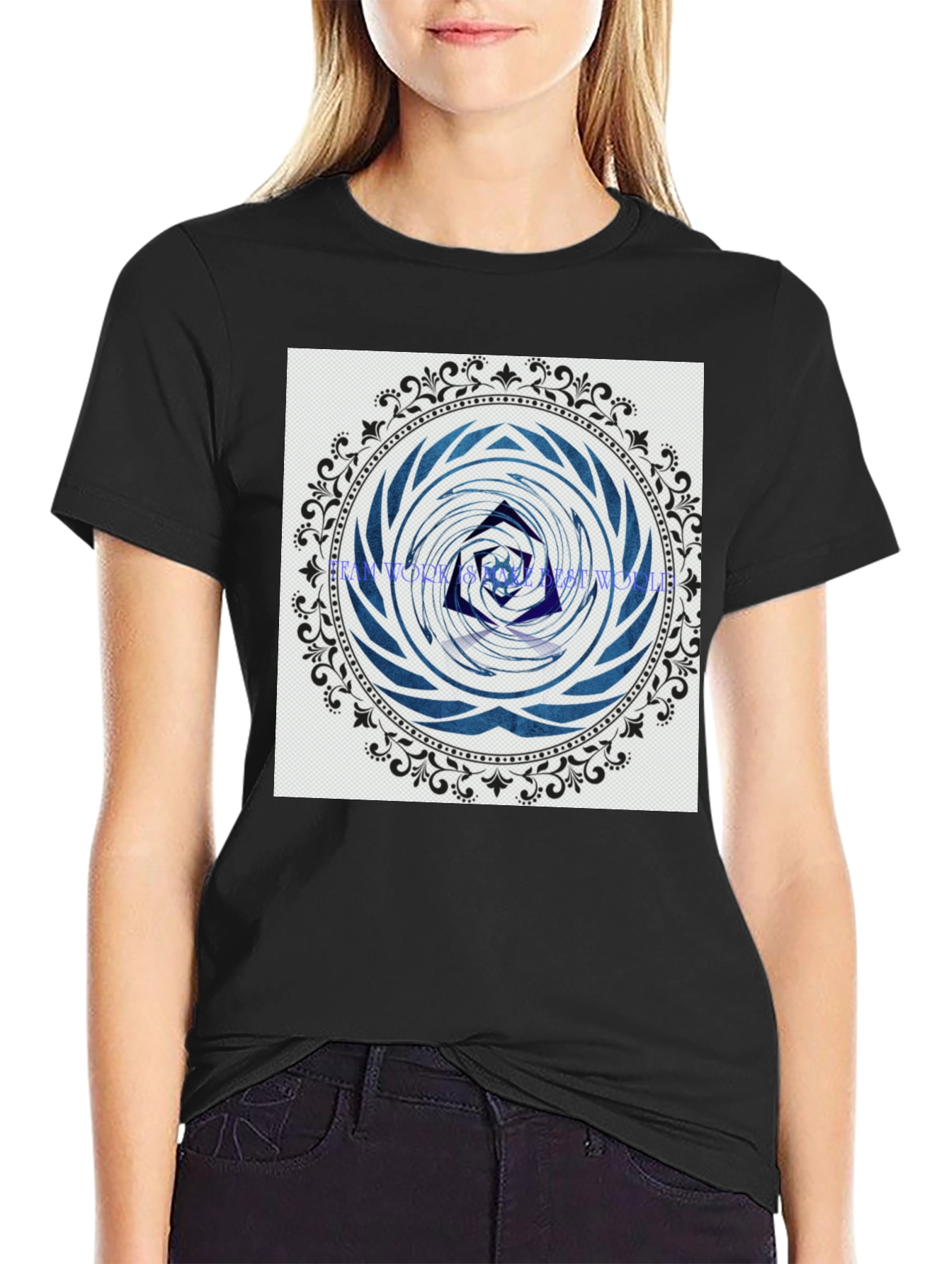 Abstract Mandala Graphic Print T-Shirt