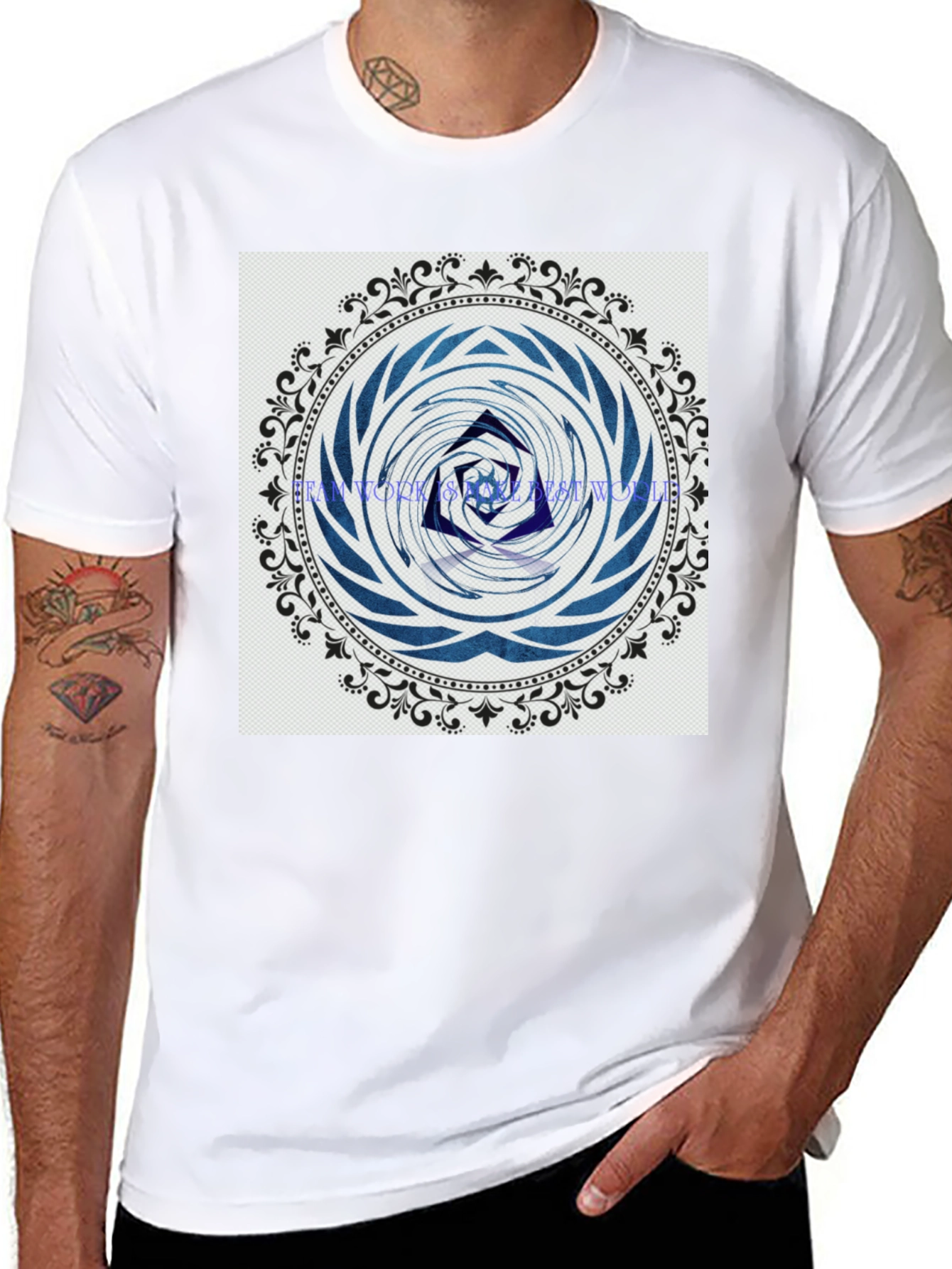 Abstract Mandala Graphic Print T-Shirt