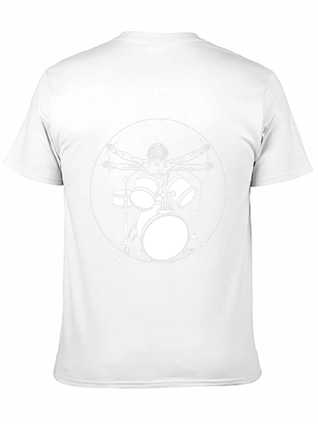 Vitruvian Drummer Graphic T-Shirt