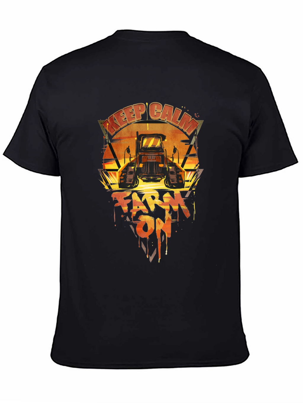 Keep Calm Farm On Tractor T-Shirt