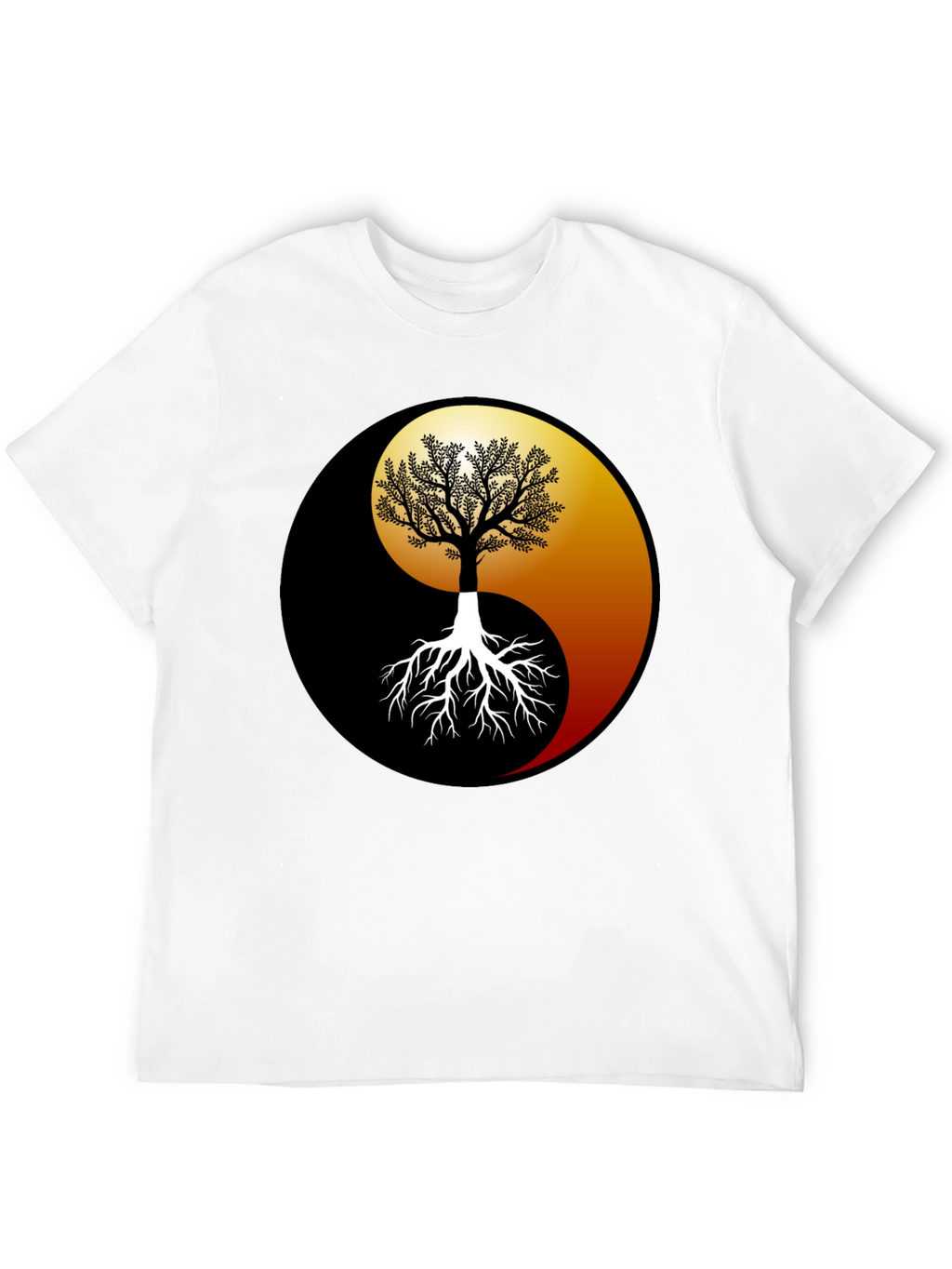Yin Yang Tree Graphic Tee - Balance & Harmony