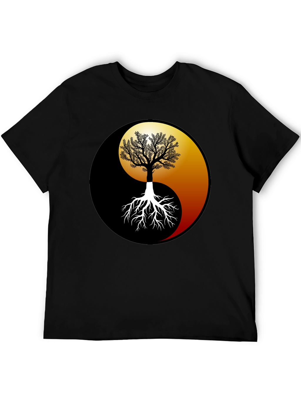 Yin Yang Tree Graphic Tee - Balance & Harmony