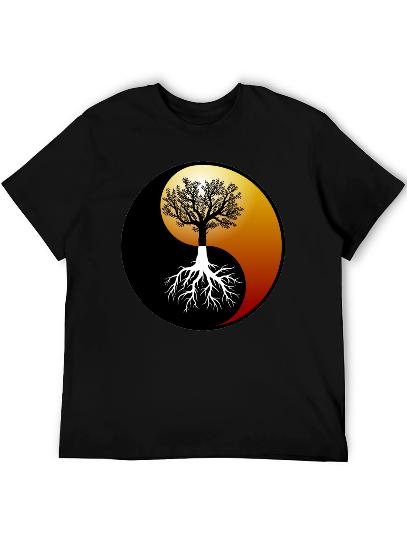 Yin Yang Tree Graphic Tee - Balance & Harmony