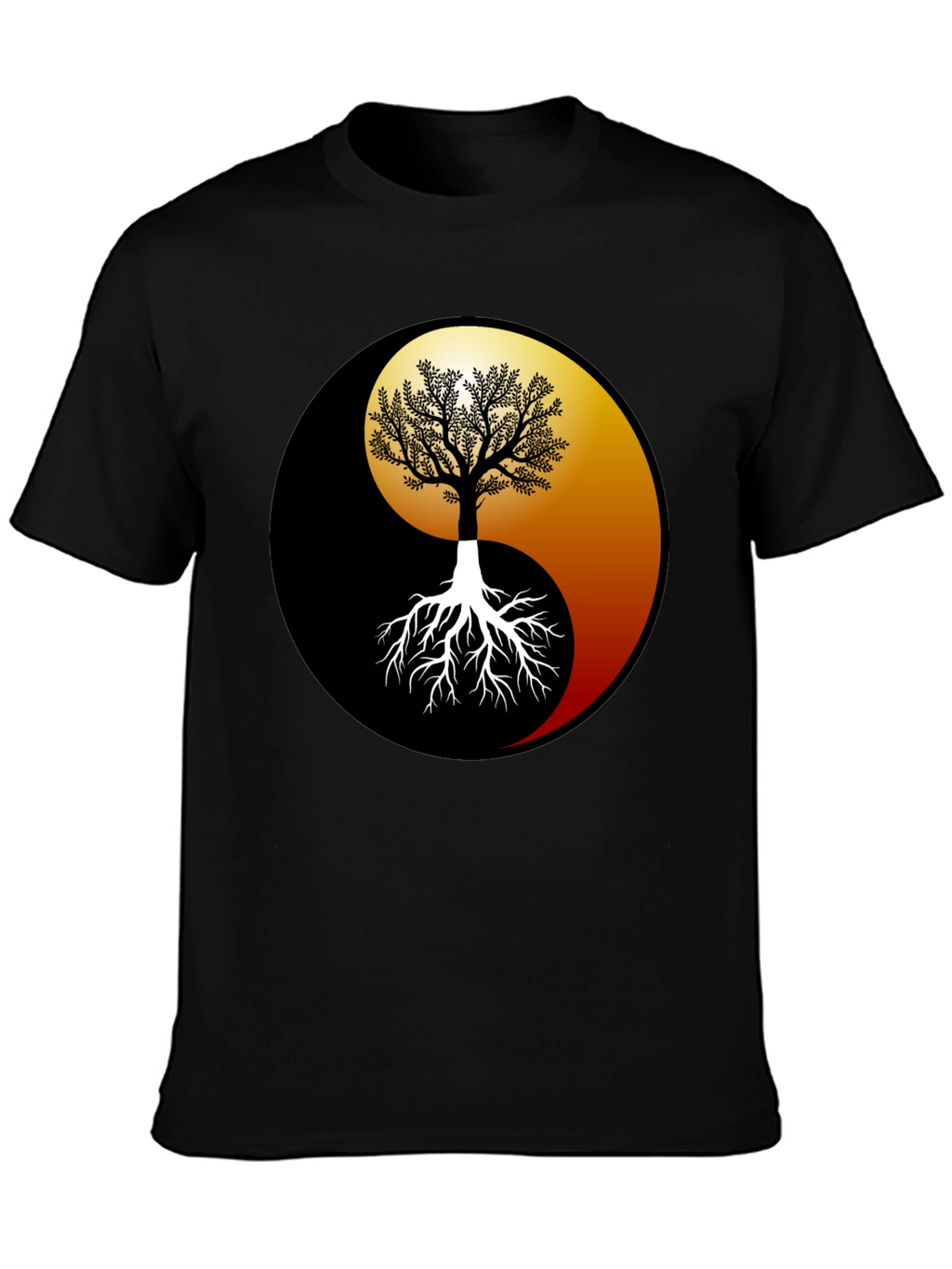 Yin Yang Tree Graphic Tee - Balance & Harmony