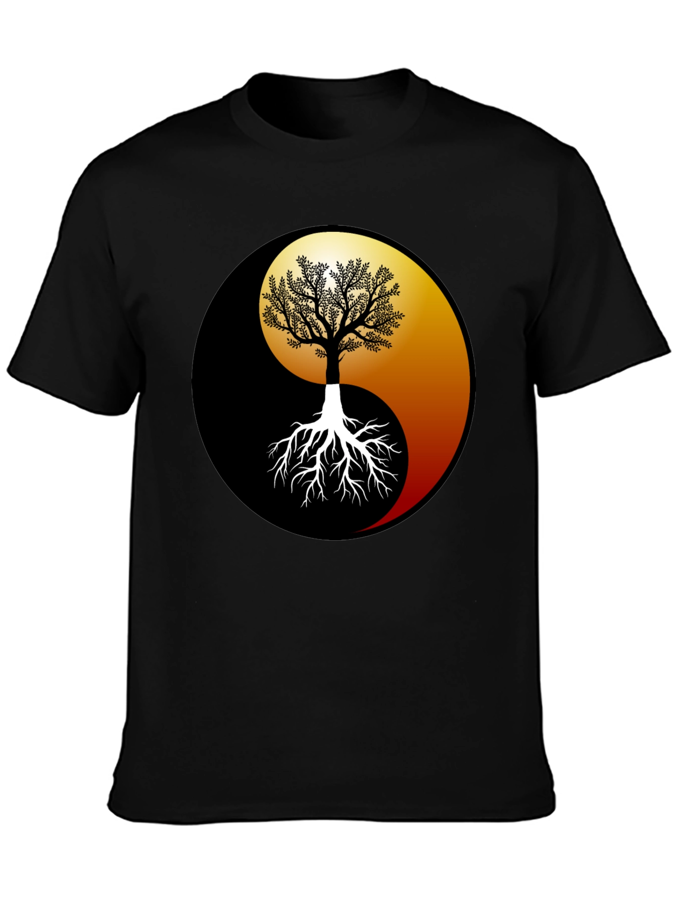 Yin Yang Tree Graphic Tee - Balance & Harmony