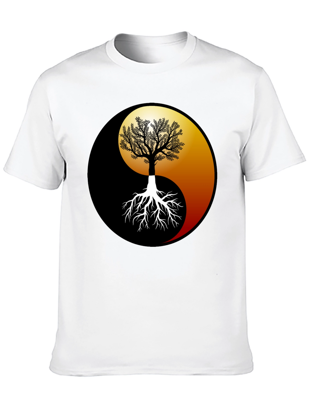 Yin Yang Tree Graphic Tee - Balance & Harmony