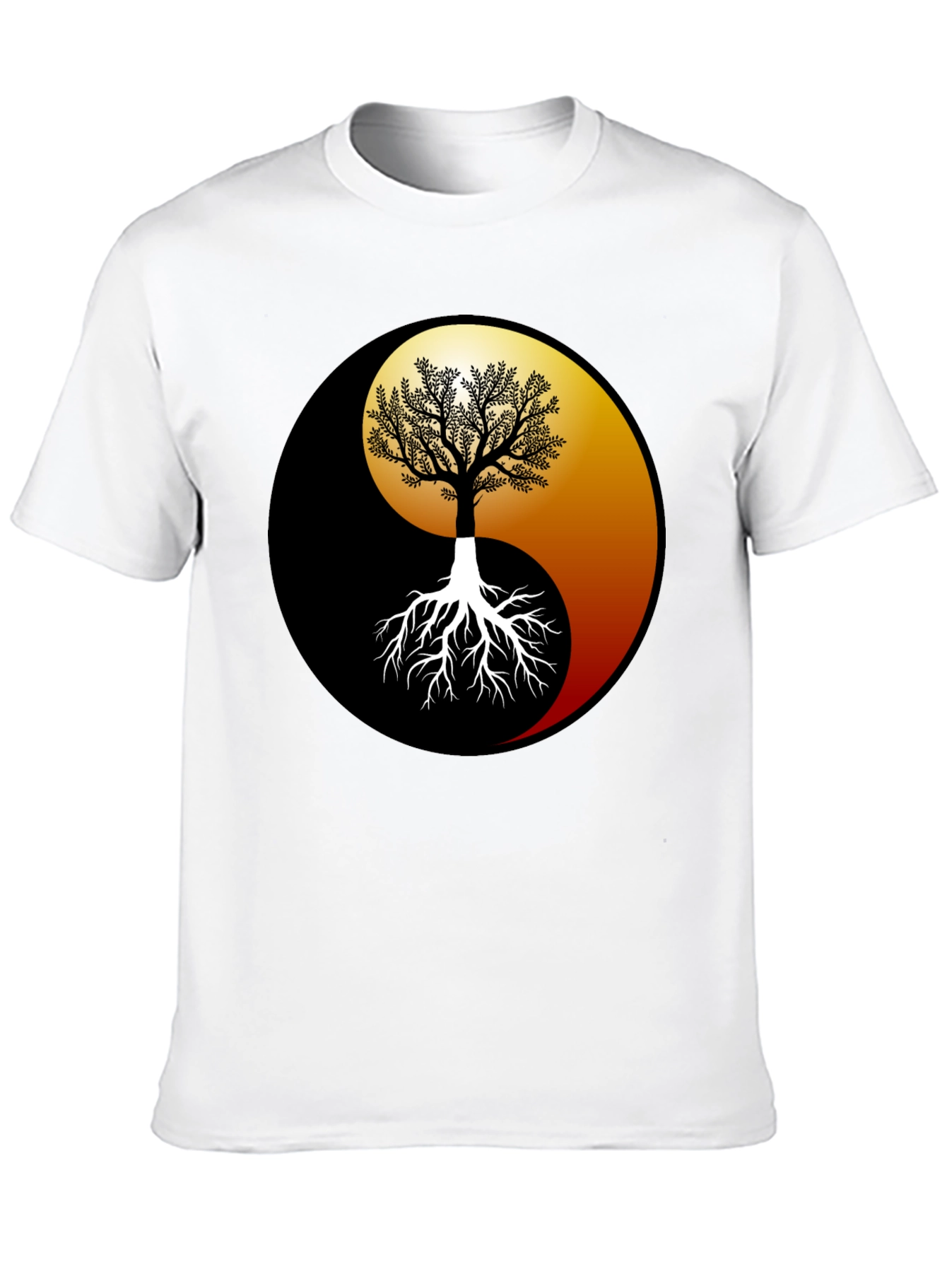 Yin Yang Tree Graphic Tee - Balance & Harmony