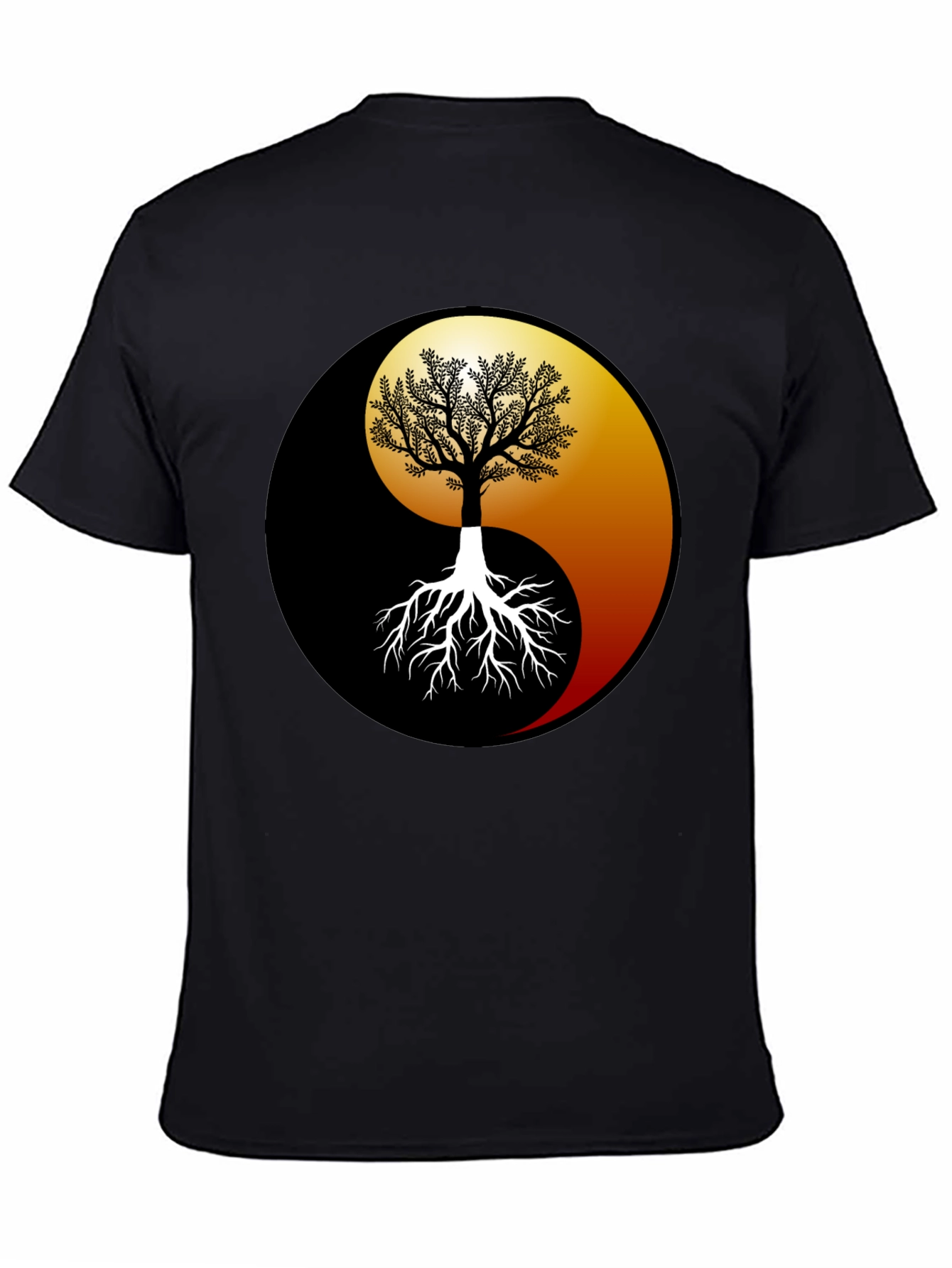 Yin Yang Tree Graphic Tee - Balance & Harmony