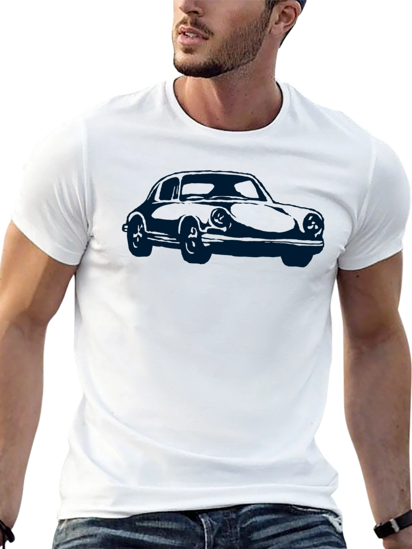 Classic Car Graphic Tee - Mens Black T-Shirt