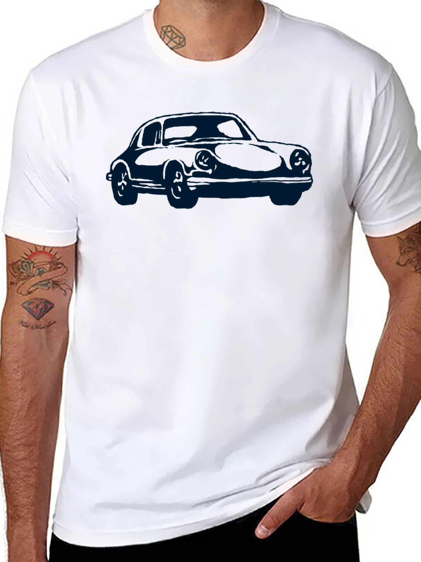 Classic Car Graphic Tee - Mens Black T-Shirt