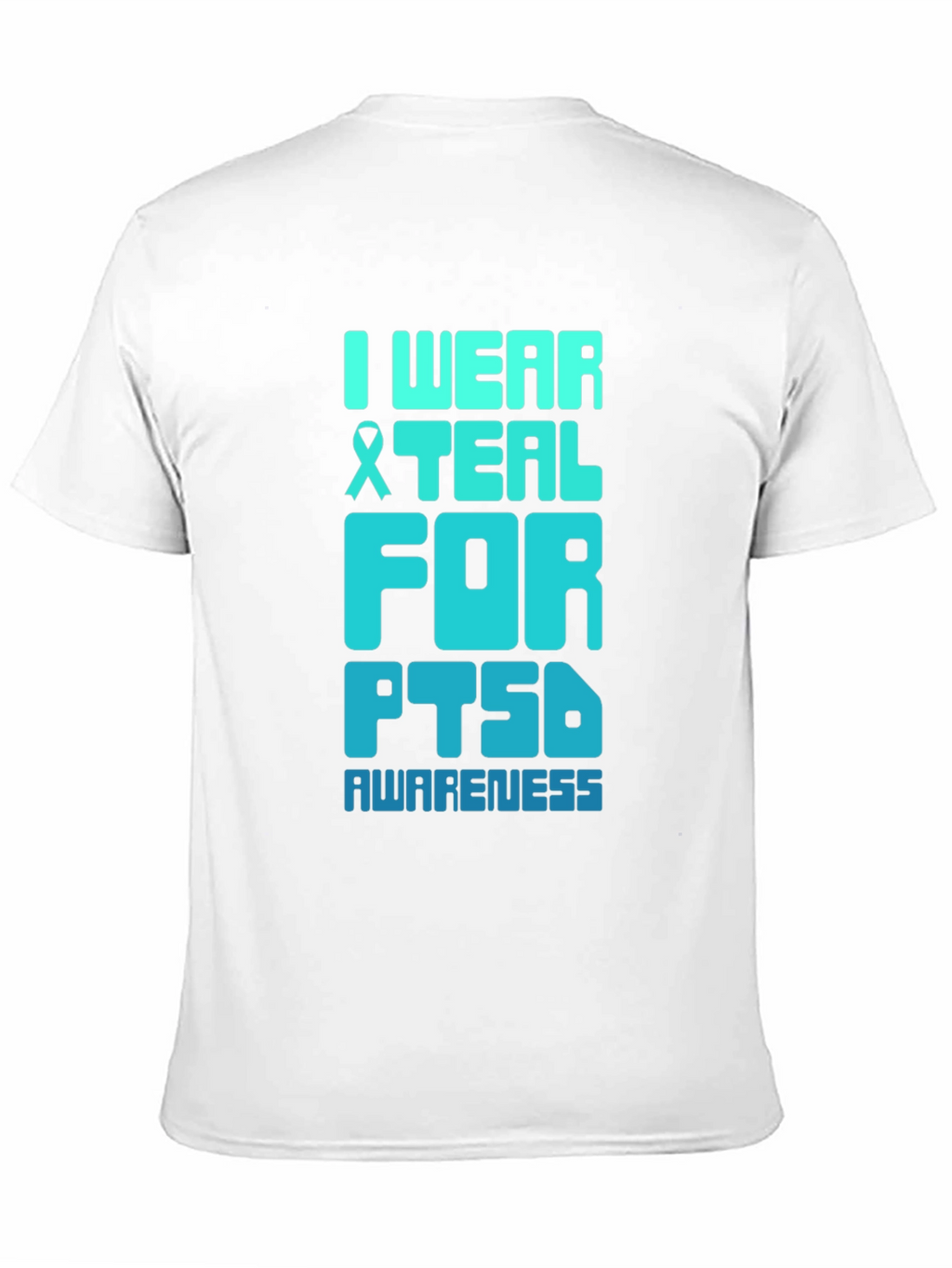 Teal PTSD Awareness Graphic T-Shirt