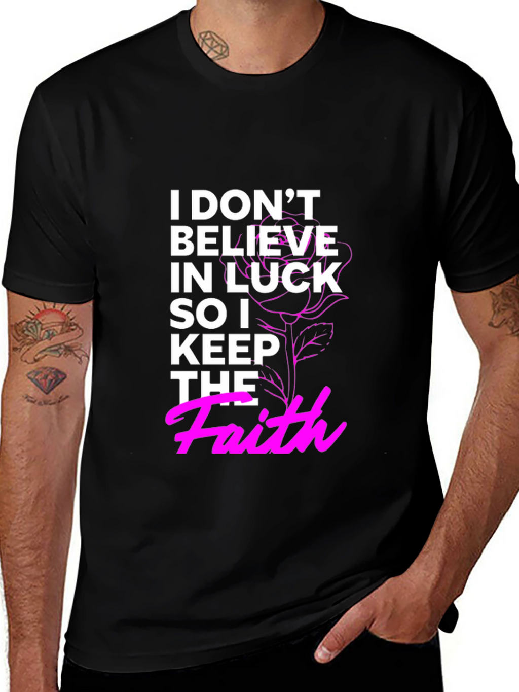 Faith Graphic T-Shirt - Black