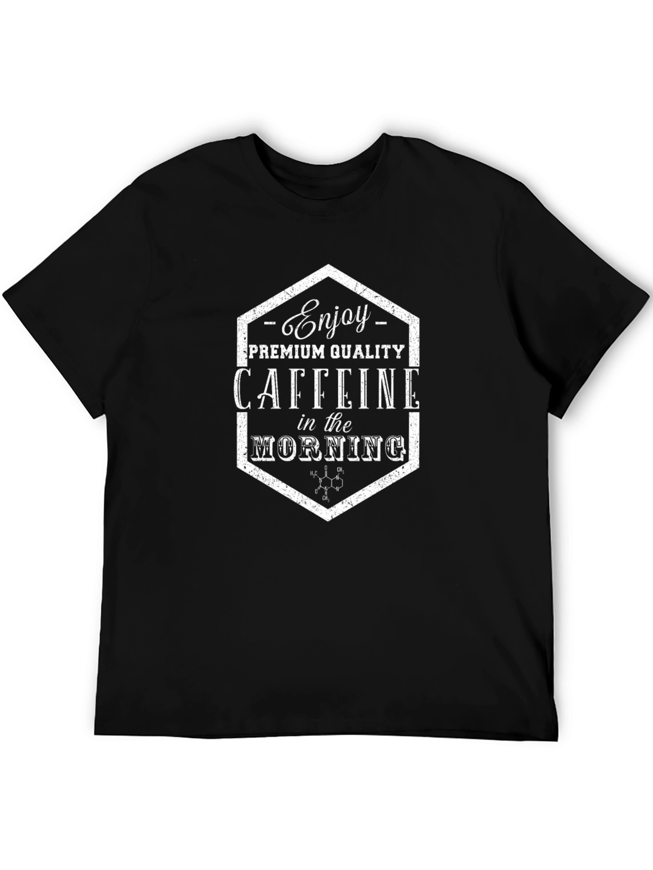 Caffeine in the Morning Graphic Tee - Premium Quality T-Shirt