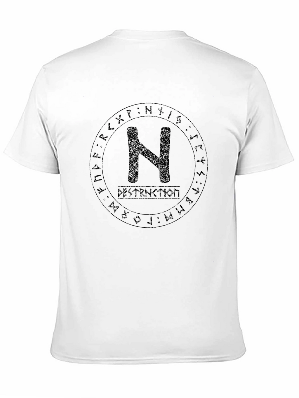 Runic Circle N T-Shirt - Destruction Graphic Tee