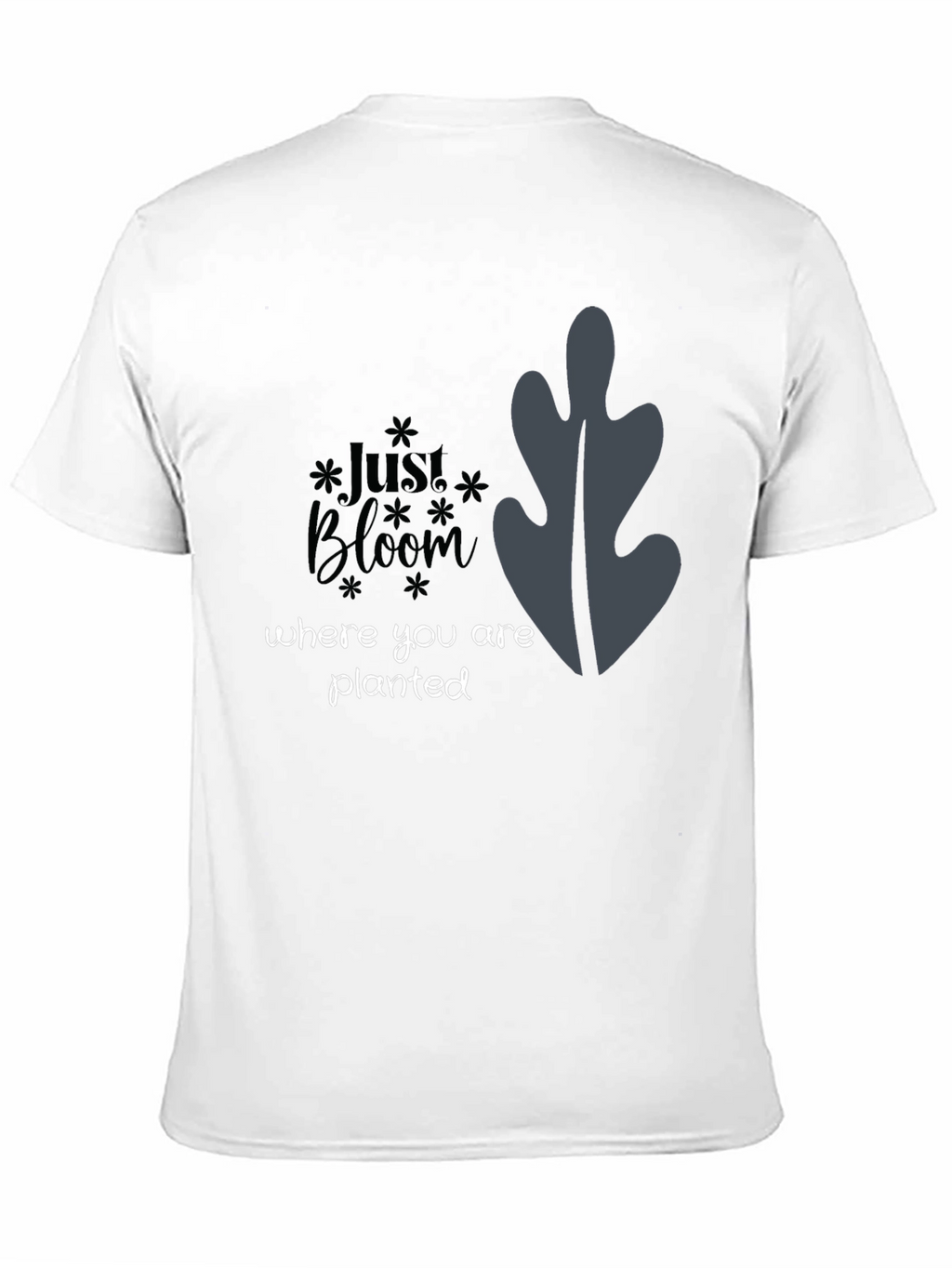 Just Bloom Black Graphic Tee