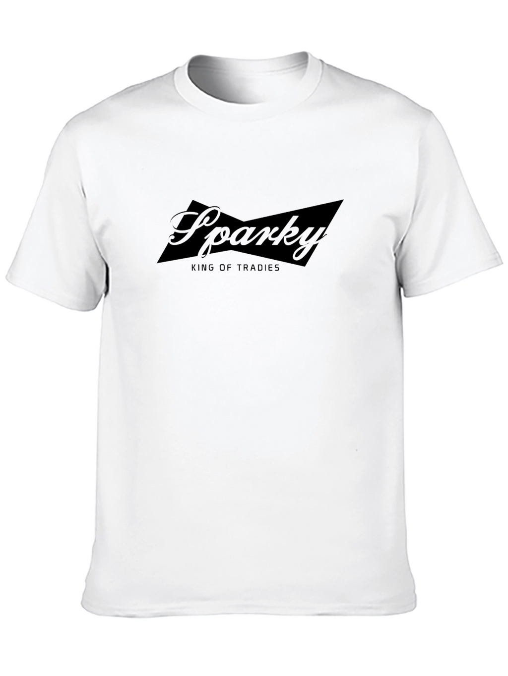 Sparky King of Tradies Black T-Shirt