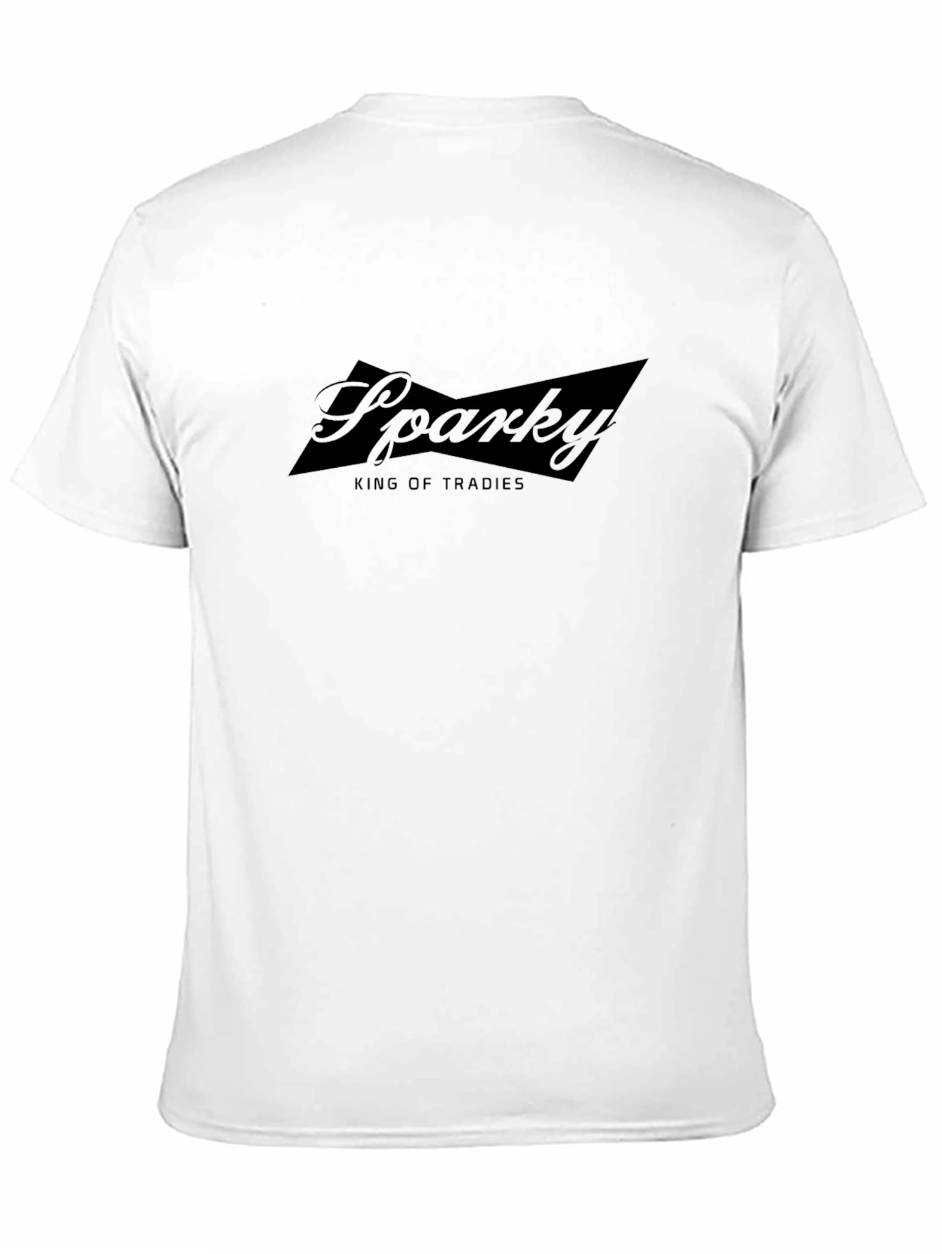 Sparky King of Tradies Black T-Shirt