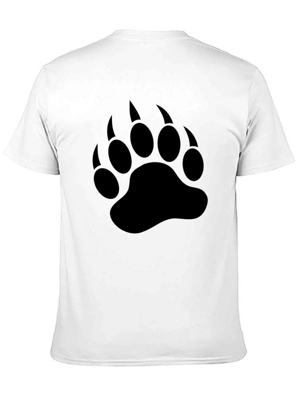 Black Bear Paw Print T-Shirt - Wildlife Graphic Tee