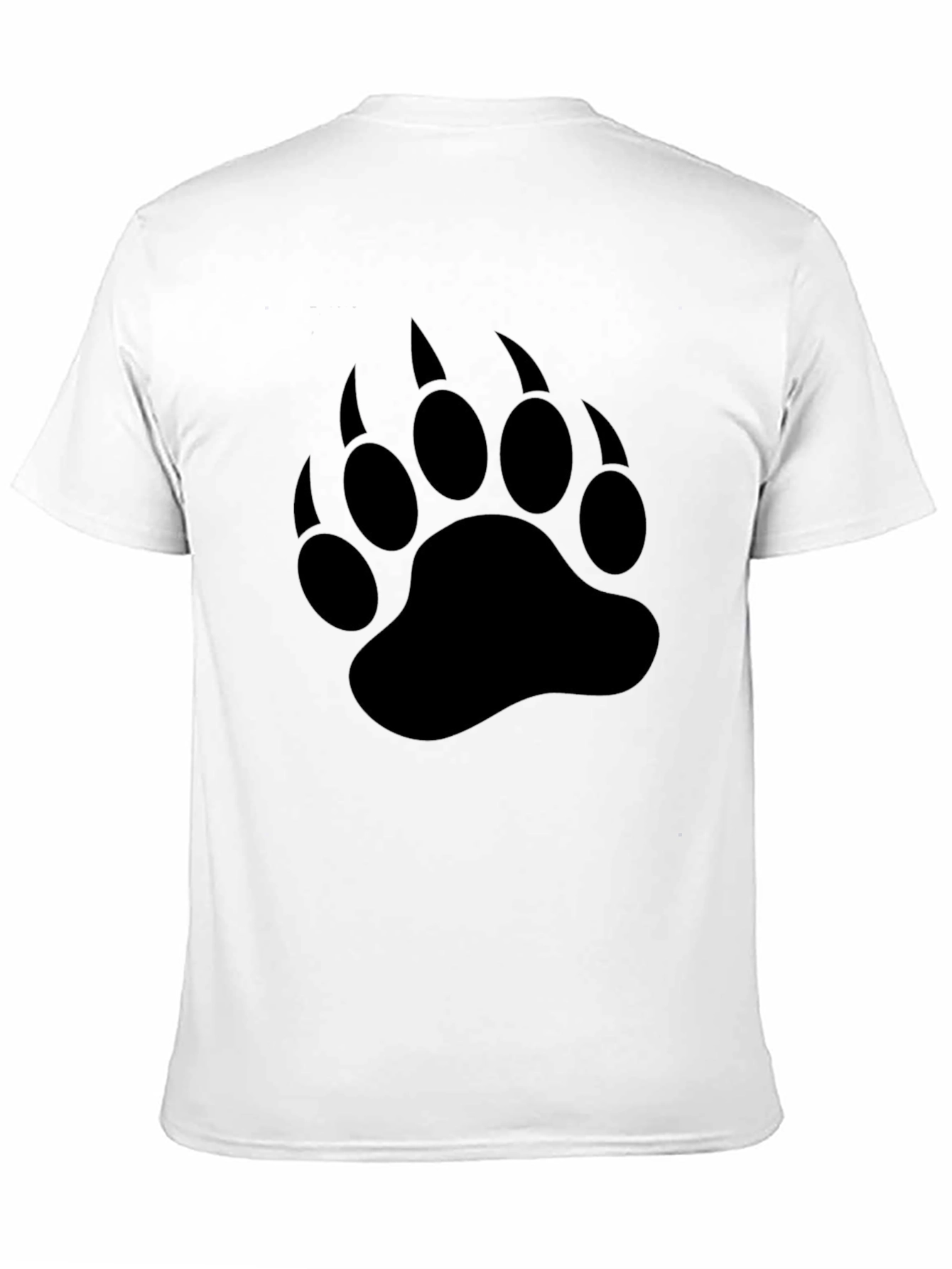 Black Bear Paw Print T-Shirt - Wildlife Graphic Tee