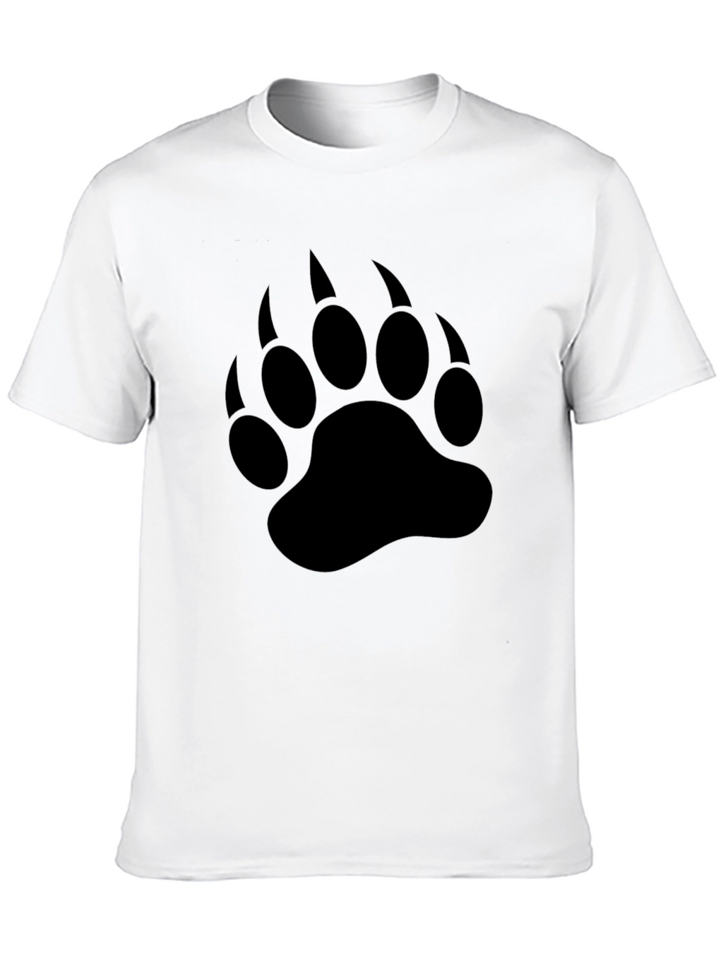 Black Bear Paw Print T-Shirt - Wildlife Graphic Tee