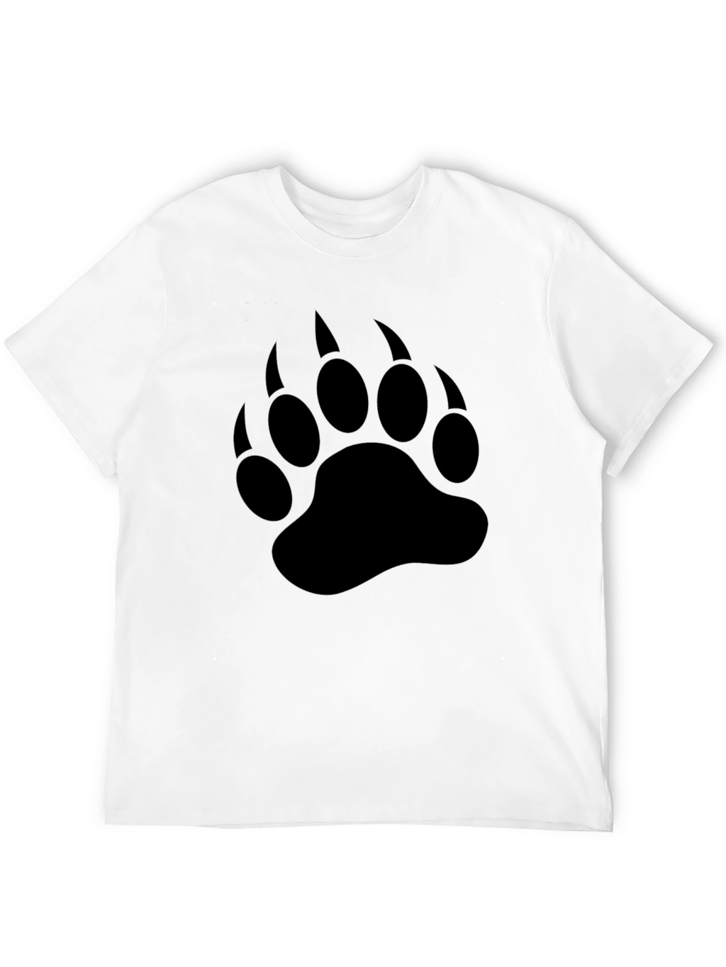 Black Bear Paw Print T-Shirt - Wildlife Graphic Tee