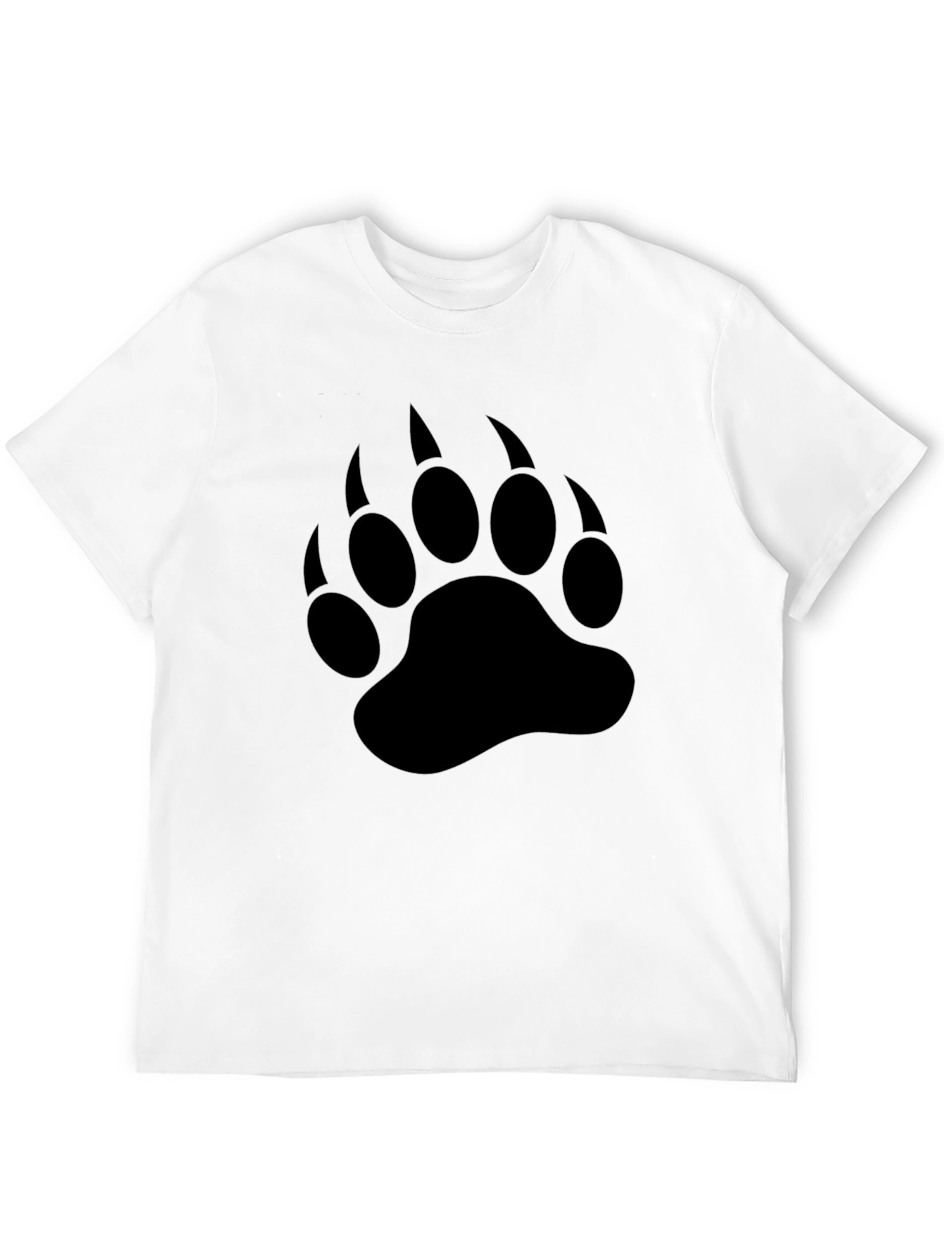 Black Bear Paw Print T-Shirt - Wildlife Graphic Tee