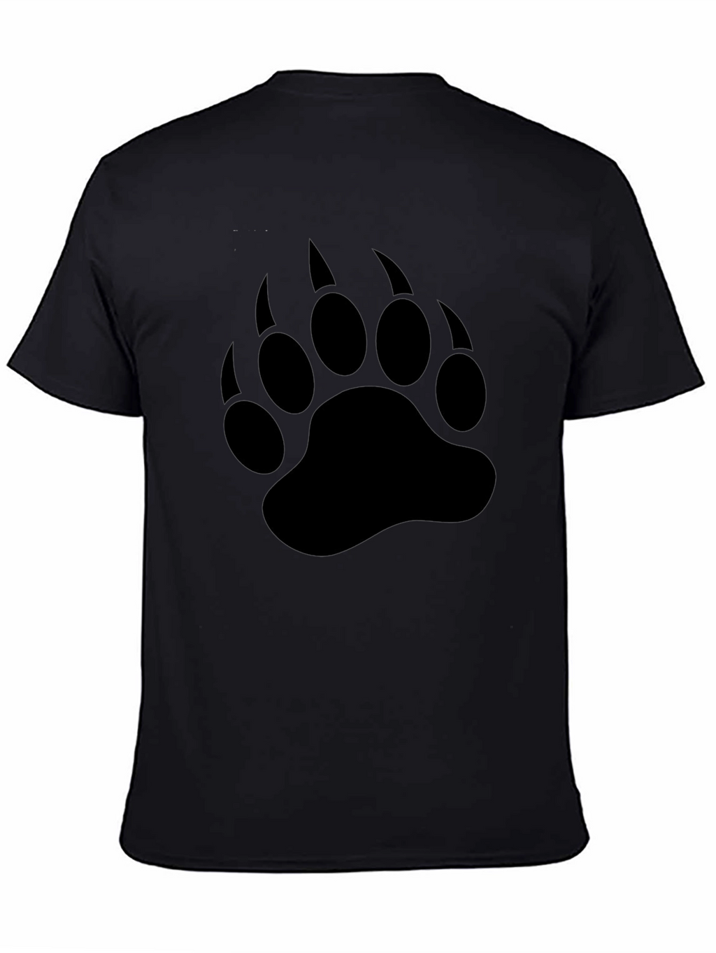 Black Bear Paw Print T-Shirt - Wildlife Graphic Tee