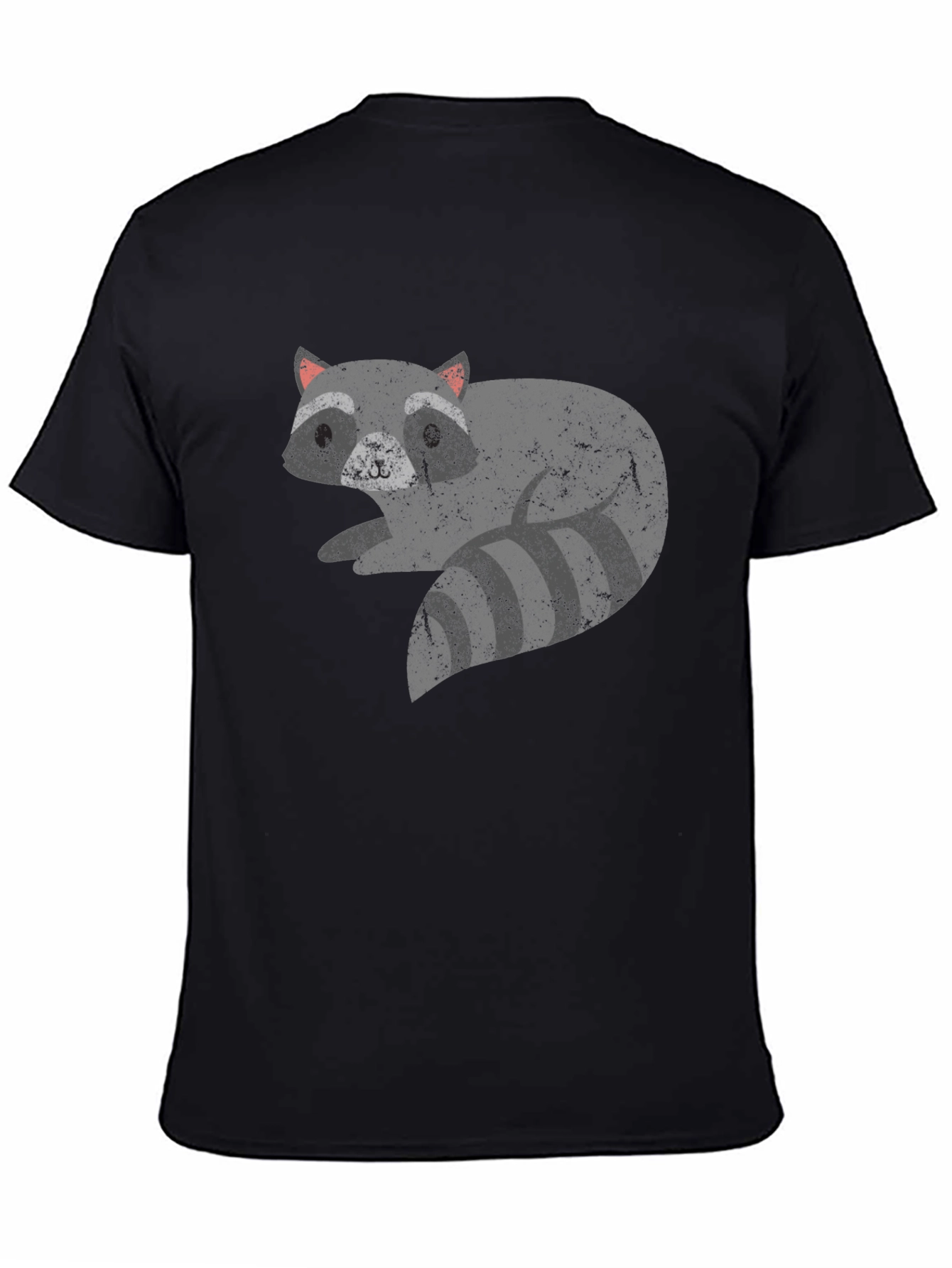 Cool Raccoon Graphic Tee - Unisex Black T-Shirt