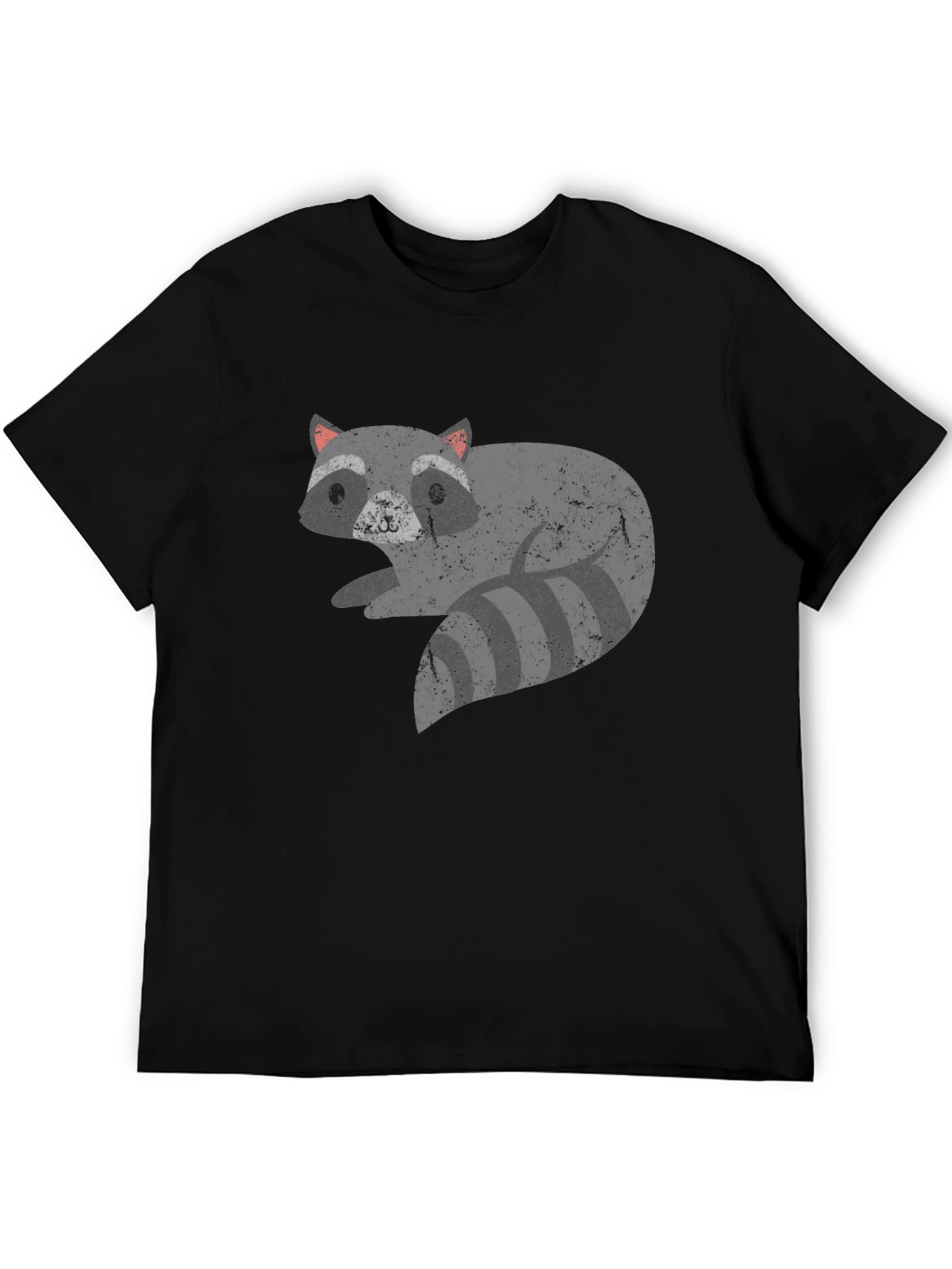 Cool Raccoon Graphic Tee - Unisex Black T-Shirt