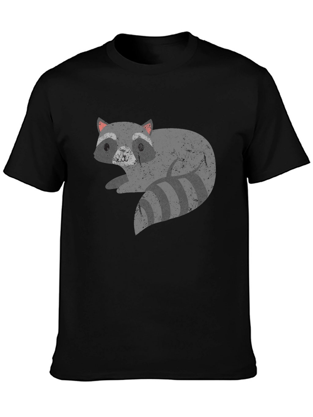 Cool Raccoon Graphic Tee - Unisex Black T-Shirt