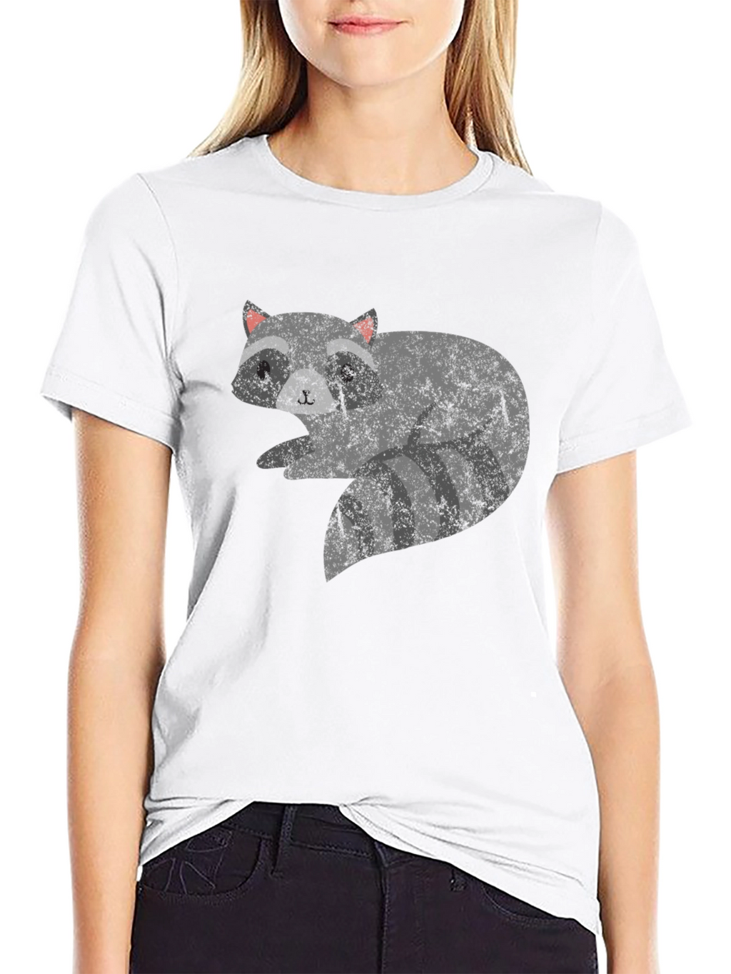 Cool Raccoon Graphic Tee - Unisex Black T-Shirt