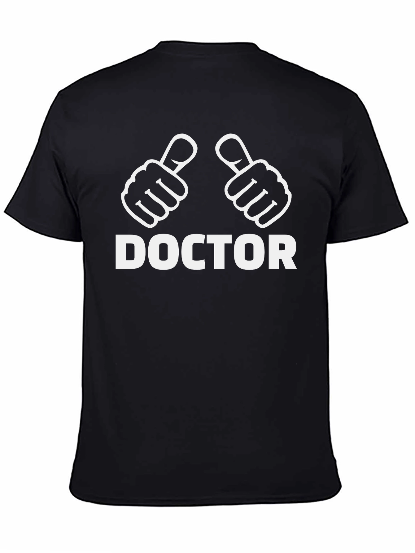 Doctor Thumbs Up Graphic T-Shirt - Black