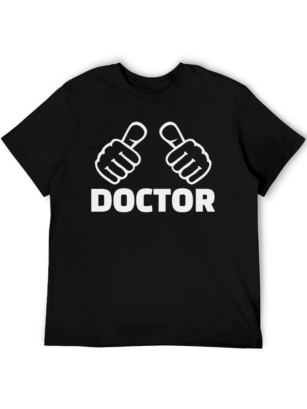 Doctor Thumbs Up Graphic T-Shirt - Black