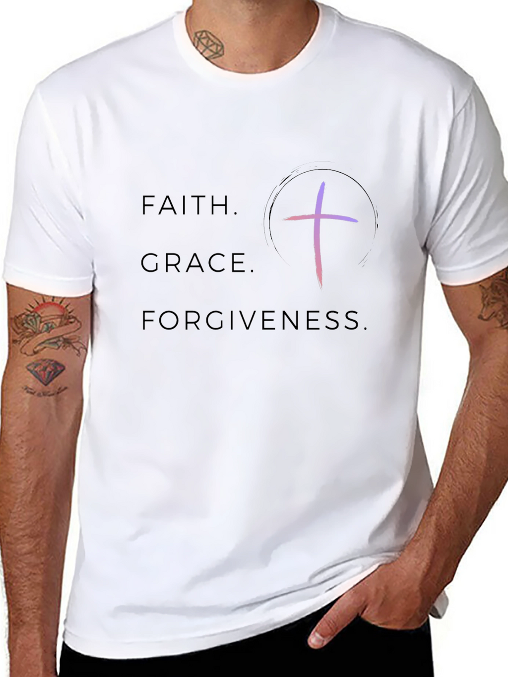 Faith Grace Forgiveness Graphic Tee