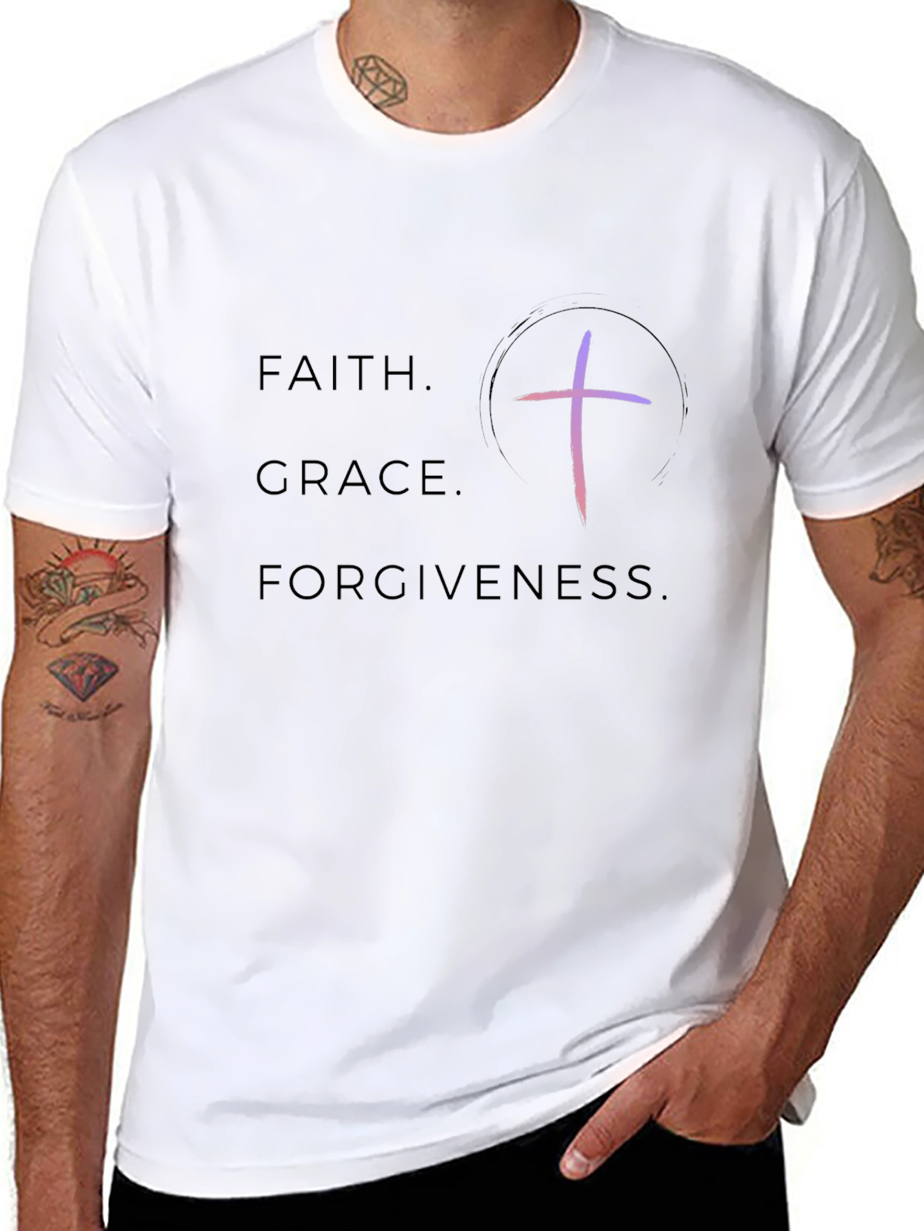 Faith Grace Forgiveness Graphic Tee