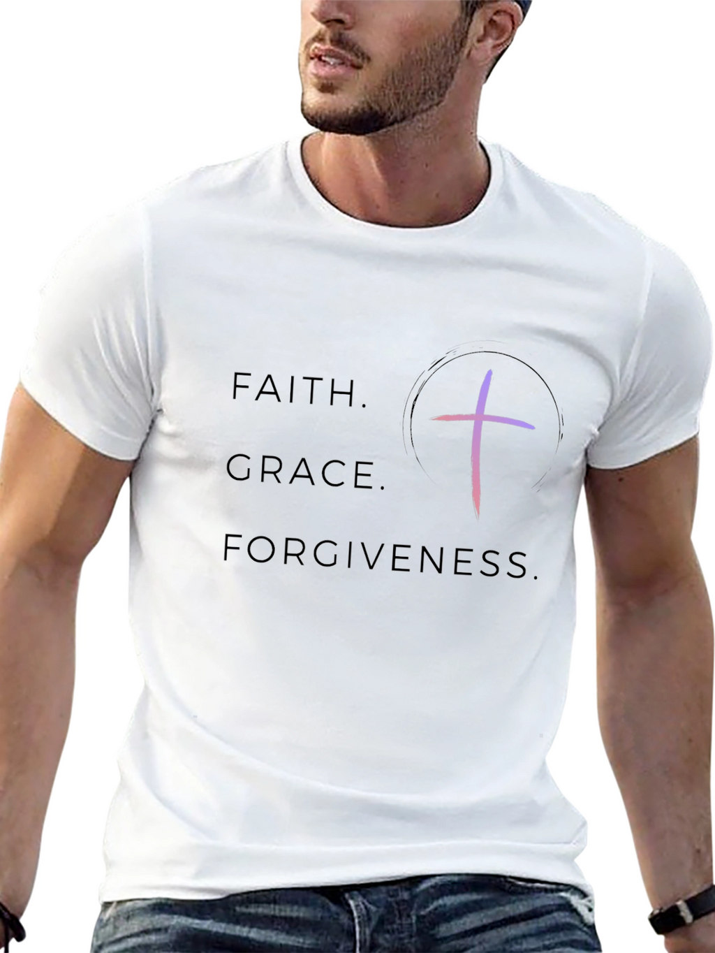 Faith Grace Forgiveness Graphic Tee