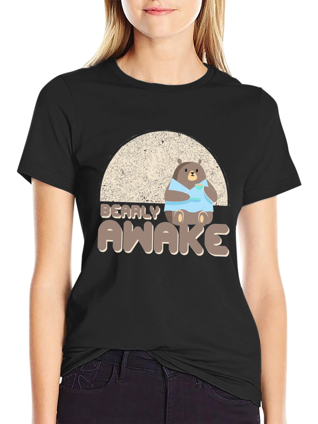 Bearly Awake Graphic T-Shirt - Cozy & Cute!