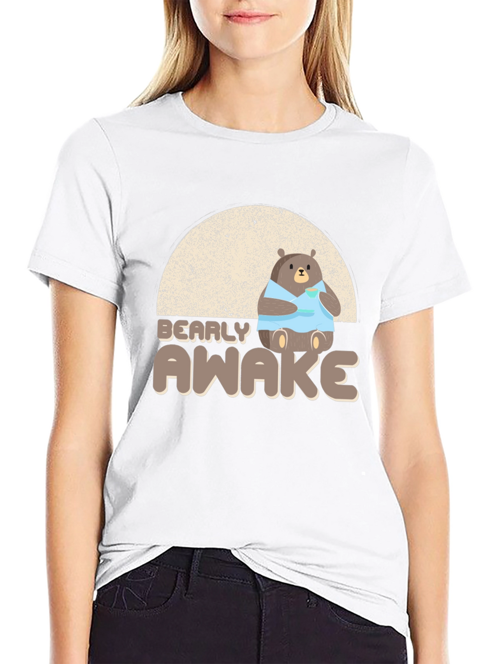Bearly Awake Graphic T-Shirt - Cozy & Cute!