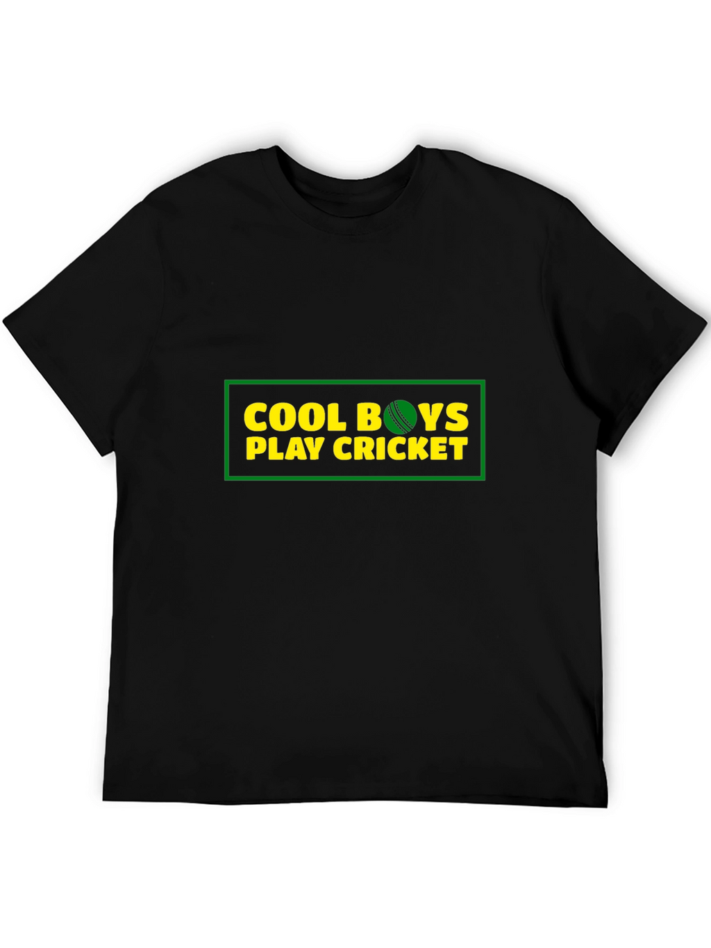 Cool Boys Play Cricket Graphic T-Shirt