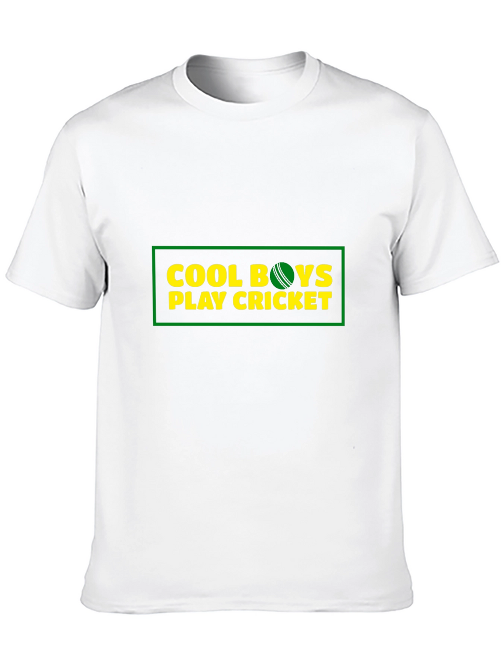 Cool Boys Play Cricket Graphic T-Shirt