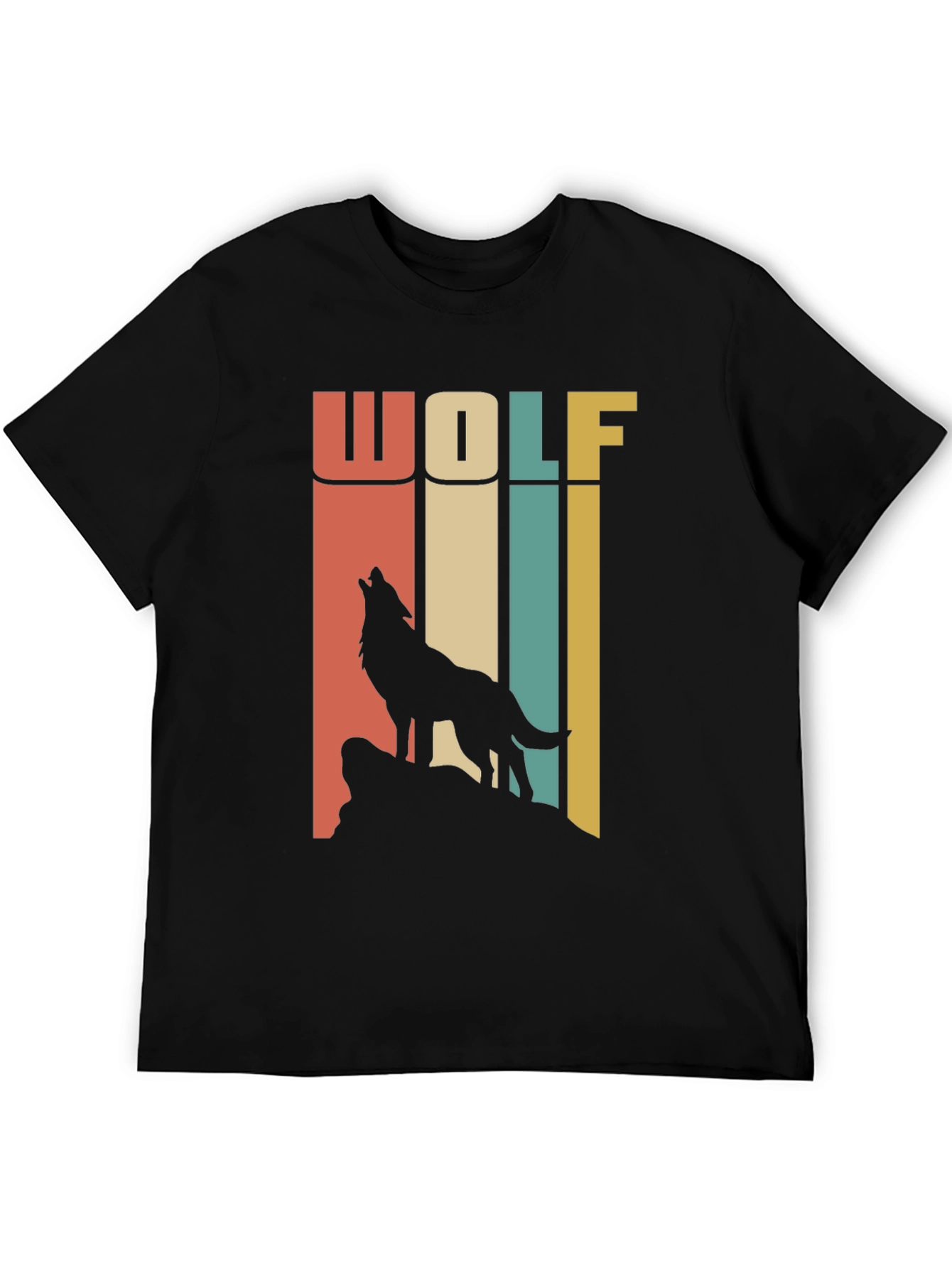 Retro Wolf T-Shirt - Vintage Style Graphic Tee
