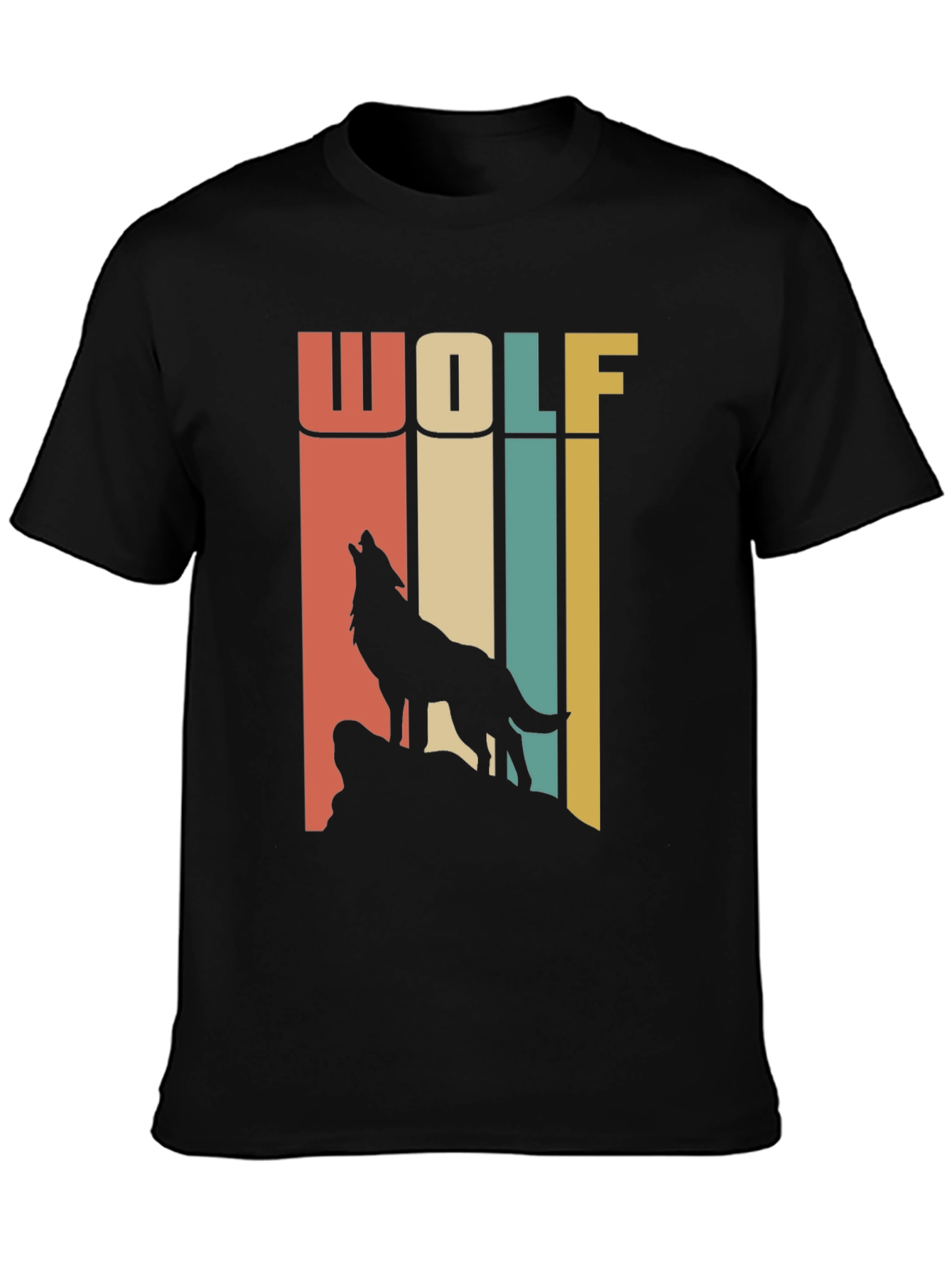 Retro Wolf T-Shirt - Vintage Style Graphic Tee