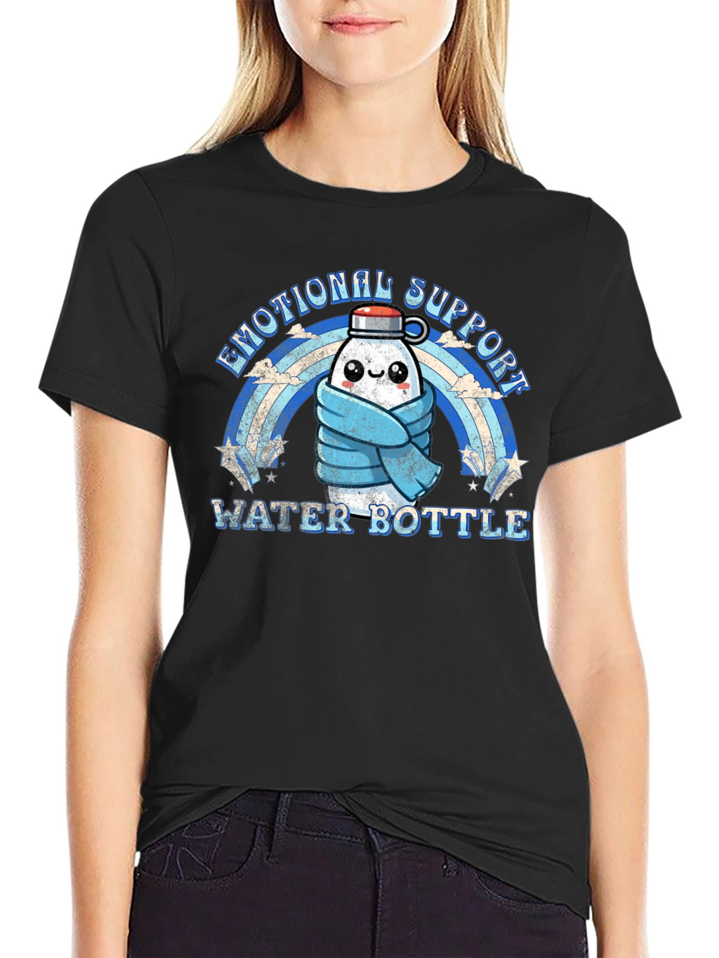 Emotional Support Water Bottle Graphic Tee