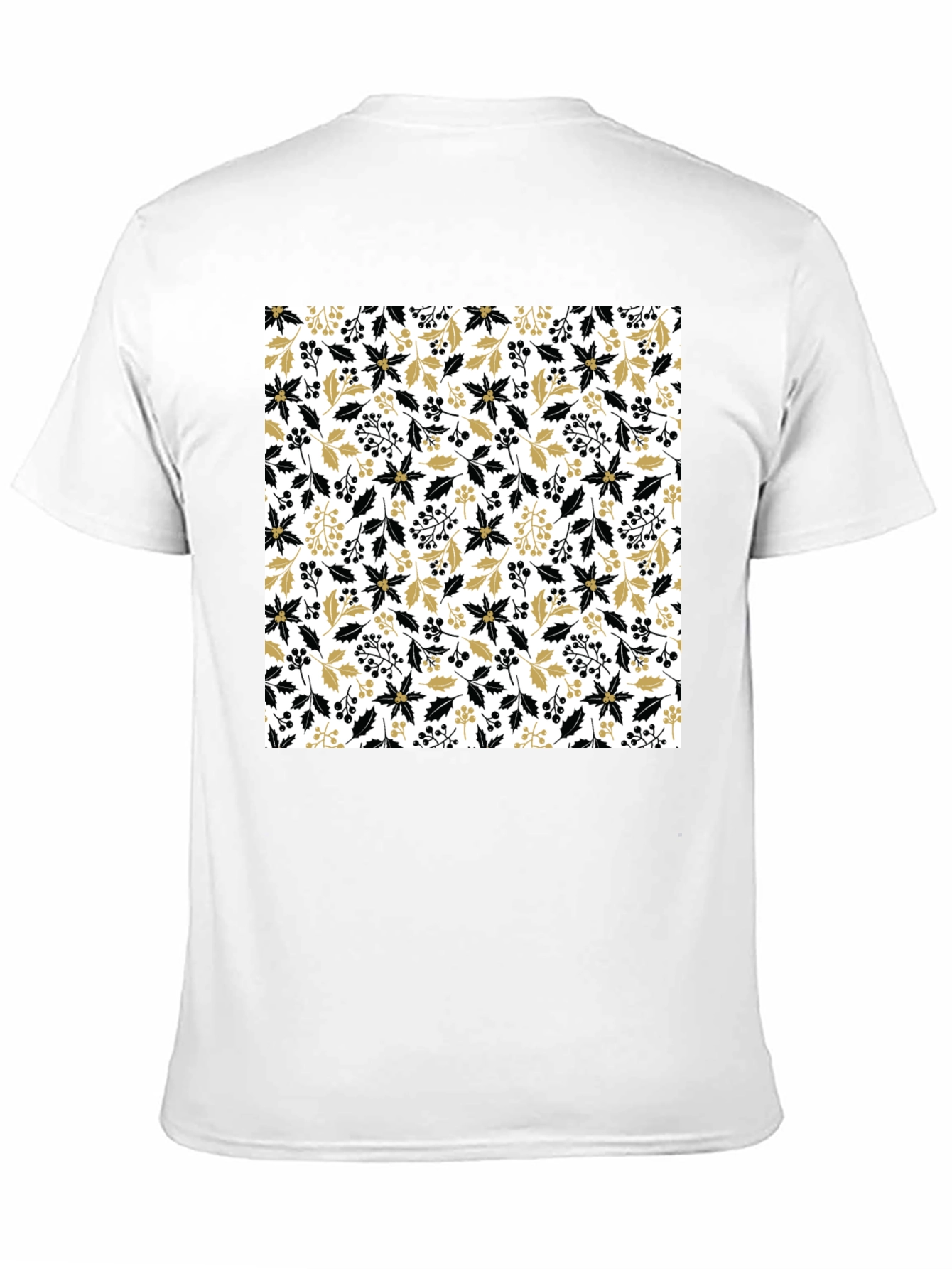 Floral Pattern Crew Neck Tee