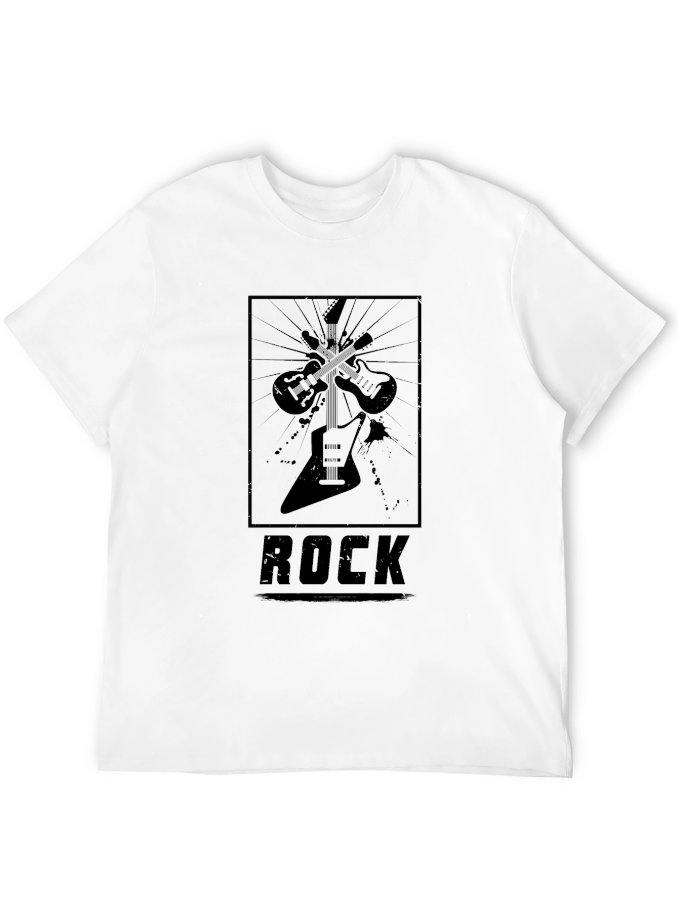 Rock Music Graphic T-Shirt - Black Cotton Tee