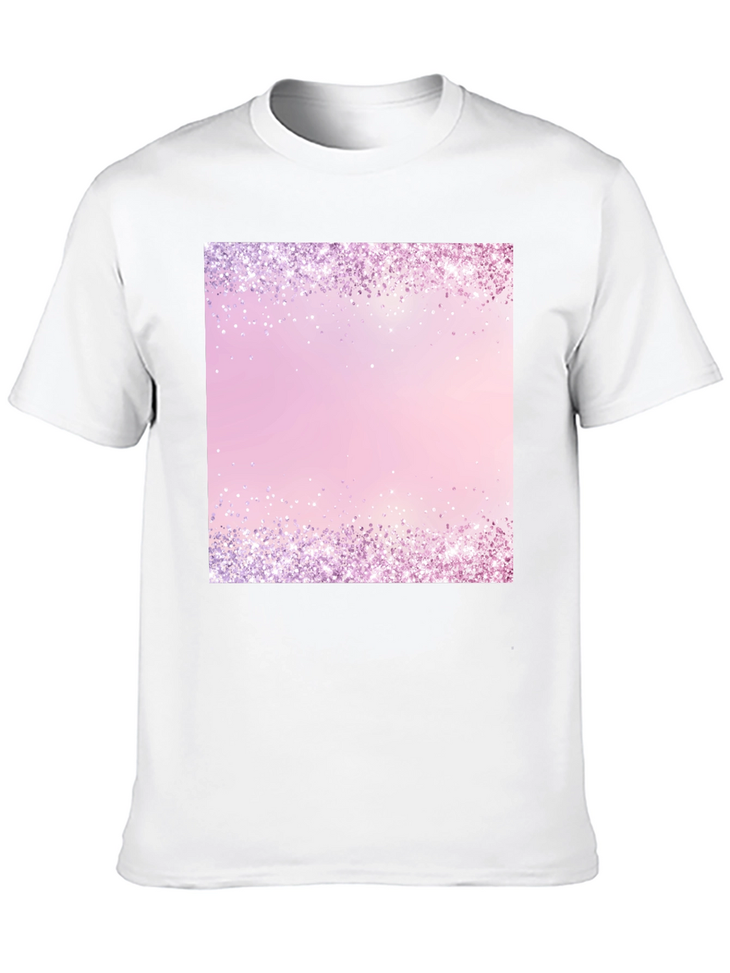Sparkling Border Graphic Print T-Shirt